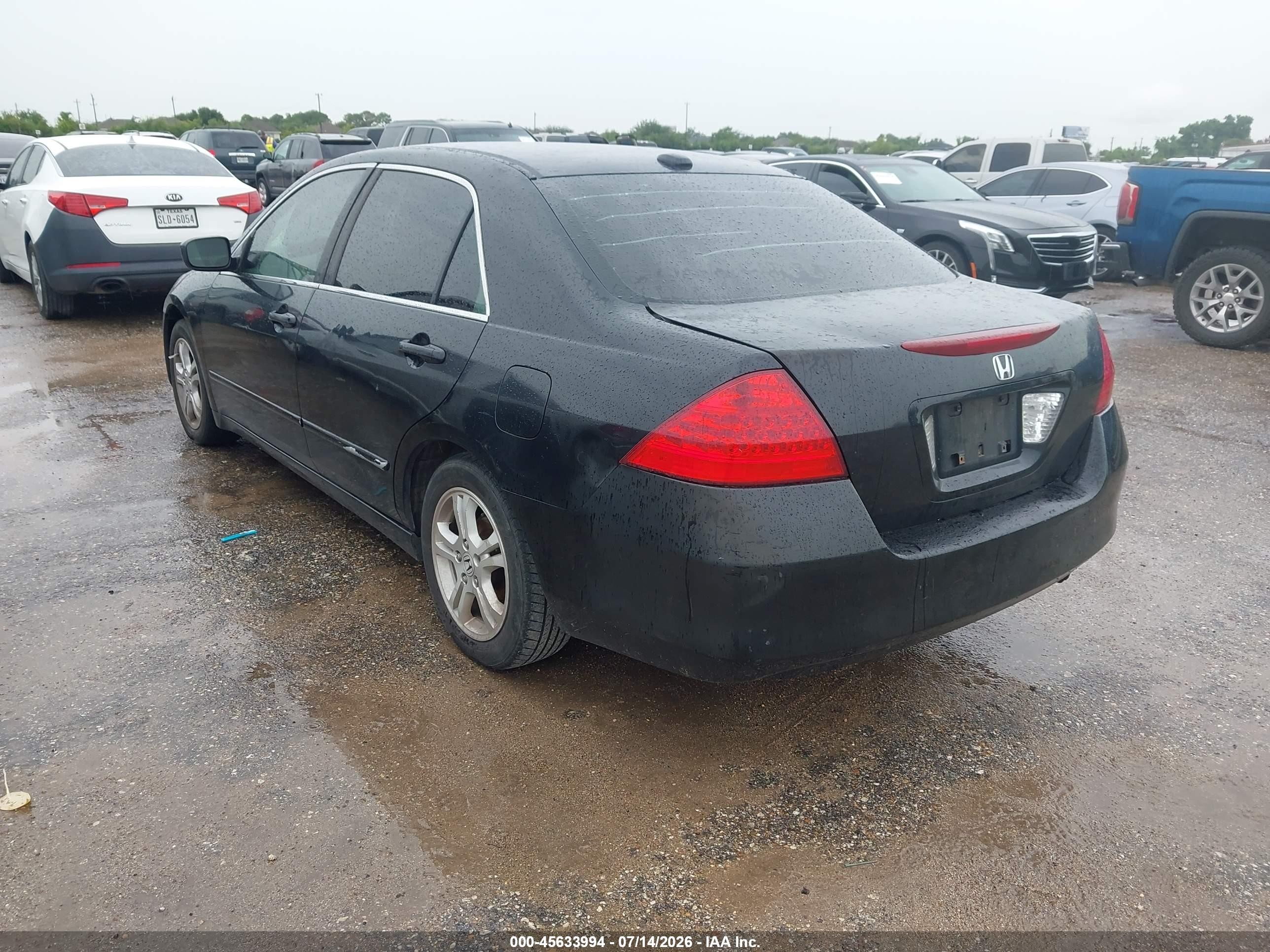 2006 Honda Accord 2.4 Ex Black vin: JHMCM56866C005351