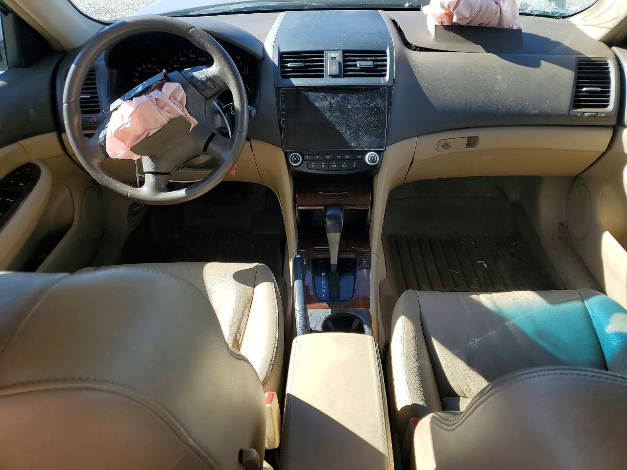 2006 Honda Accord Ex Beige vin: JHMCM56866C010789