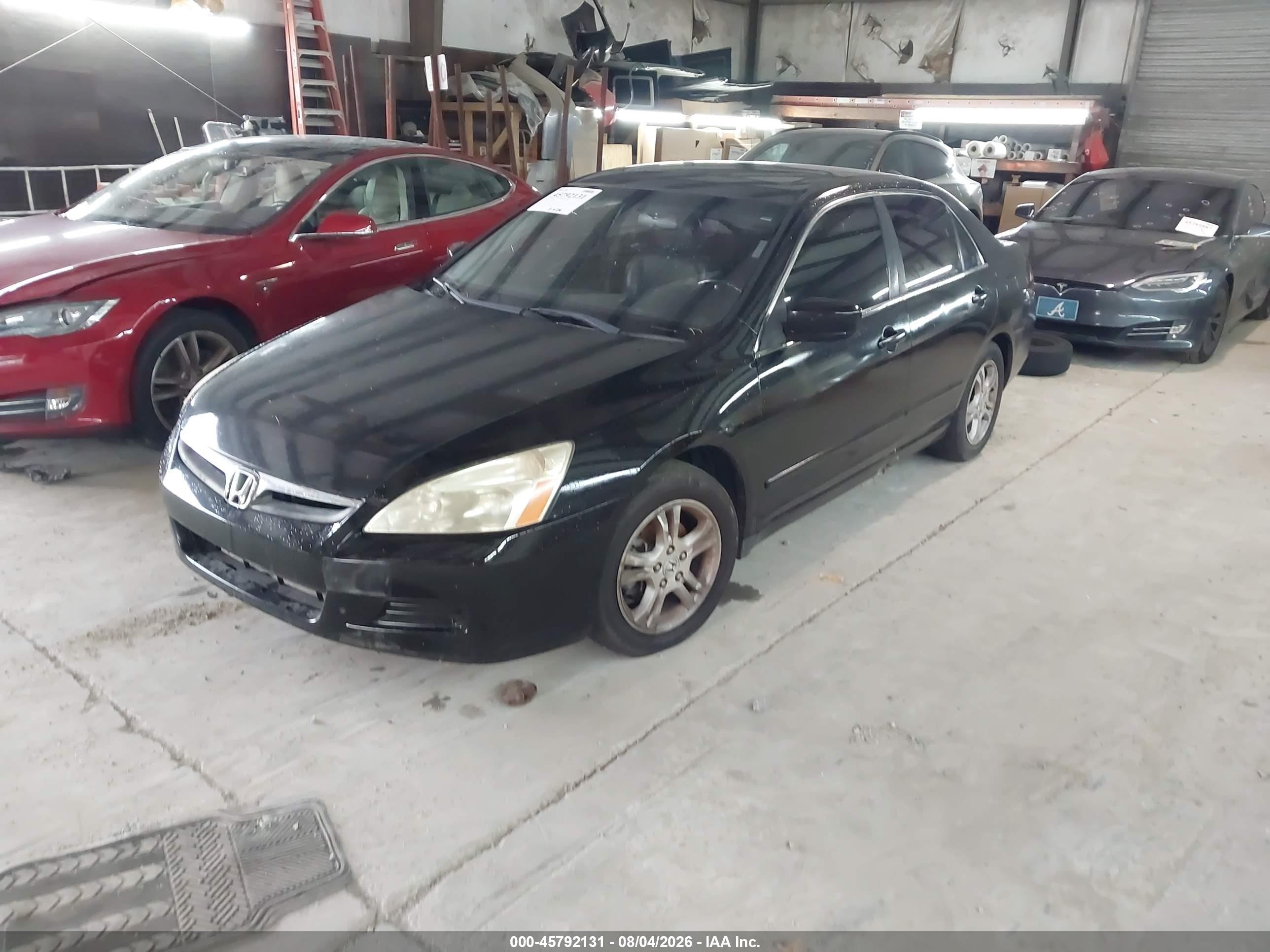 2007 Honda Accord 2.4 Ex Black vin: JHMCM56867C000054