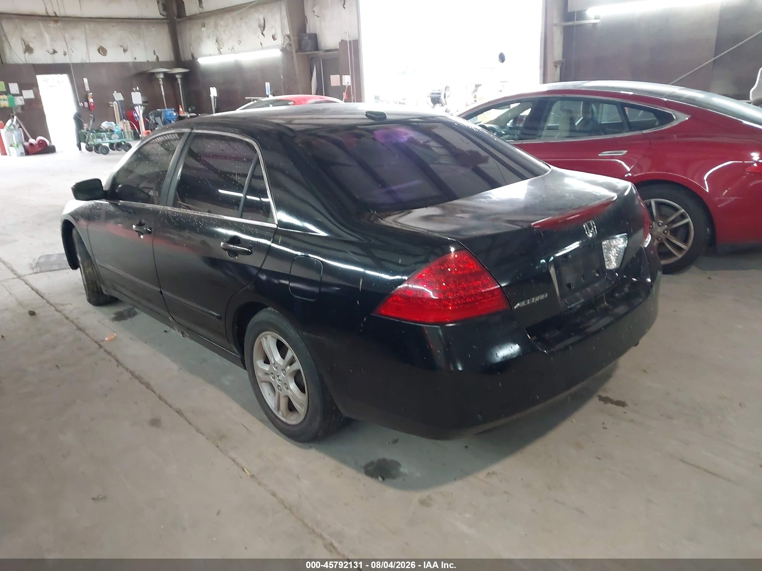 2007 Honda Accord 2.4 Ex Black vin: JHMCM56867C000054