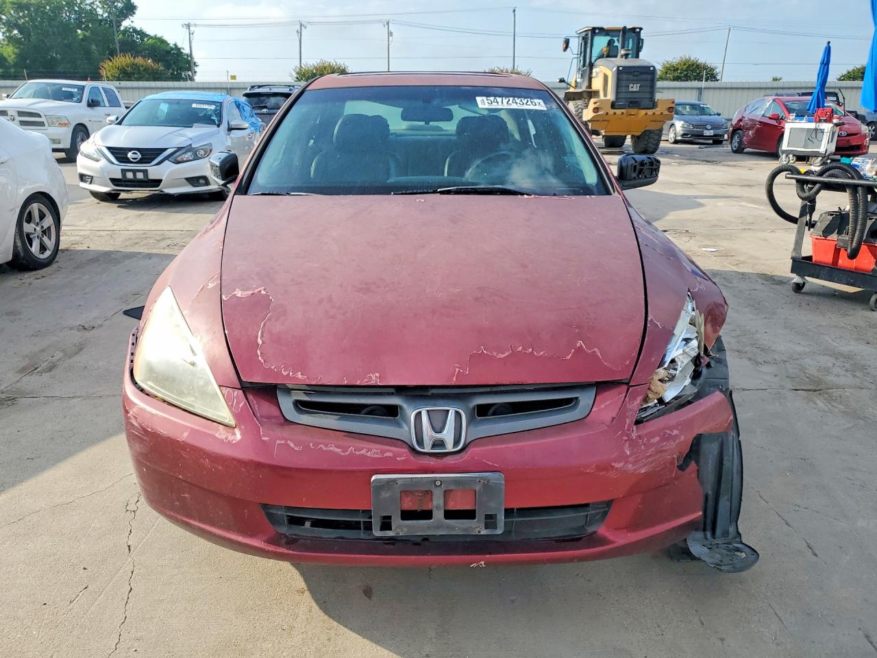 2004 Honda Accord Ex Красный vin: JHMCM56874C001712