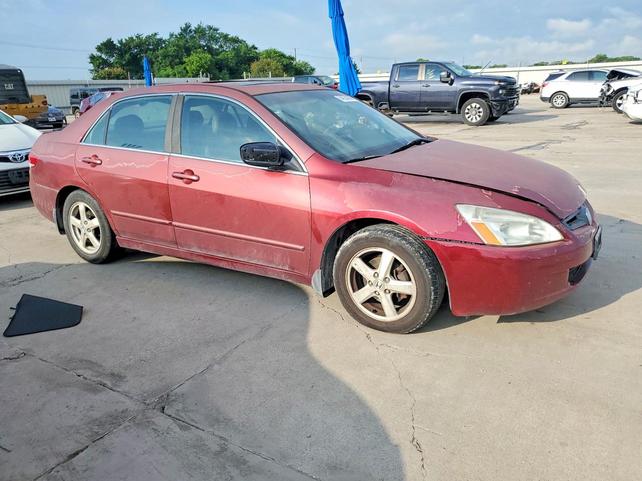2004 Honda Accord Ex Красный vin: JHMCM56874C001712