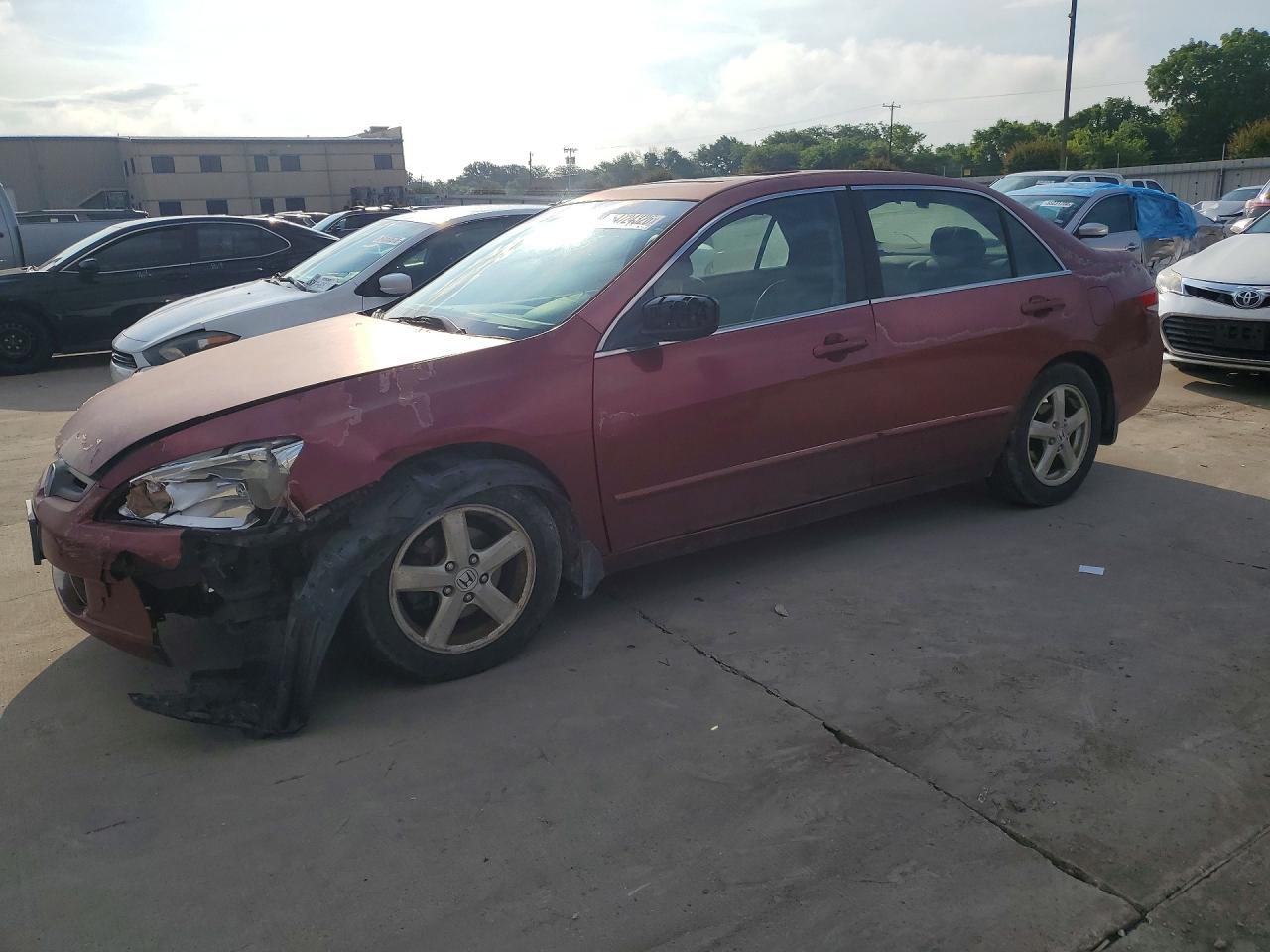 2004 Honda Accord Ex Красный vin: JHMCM56874C001712