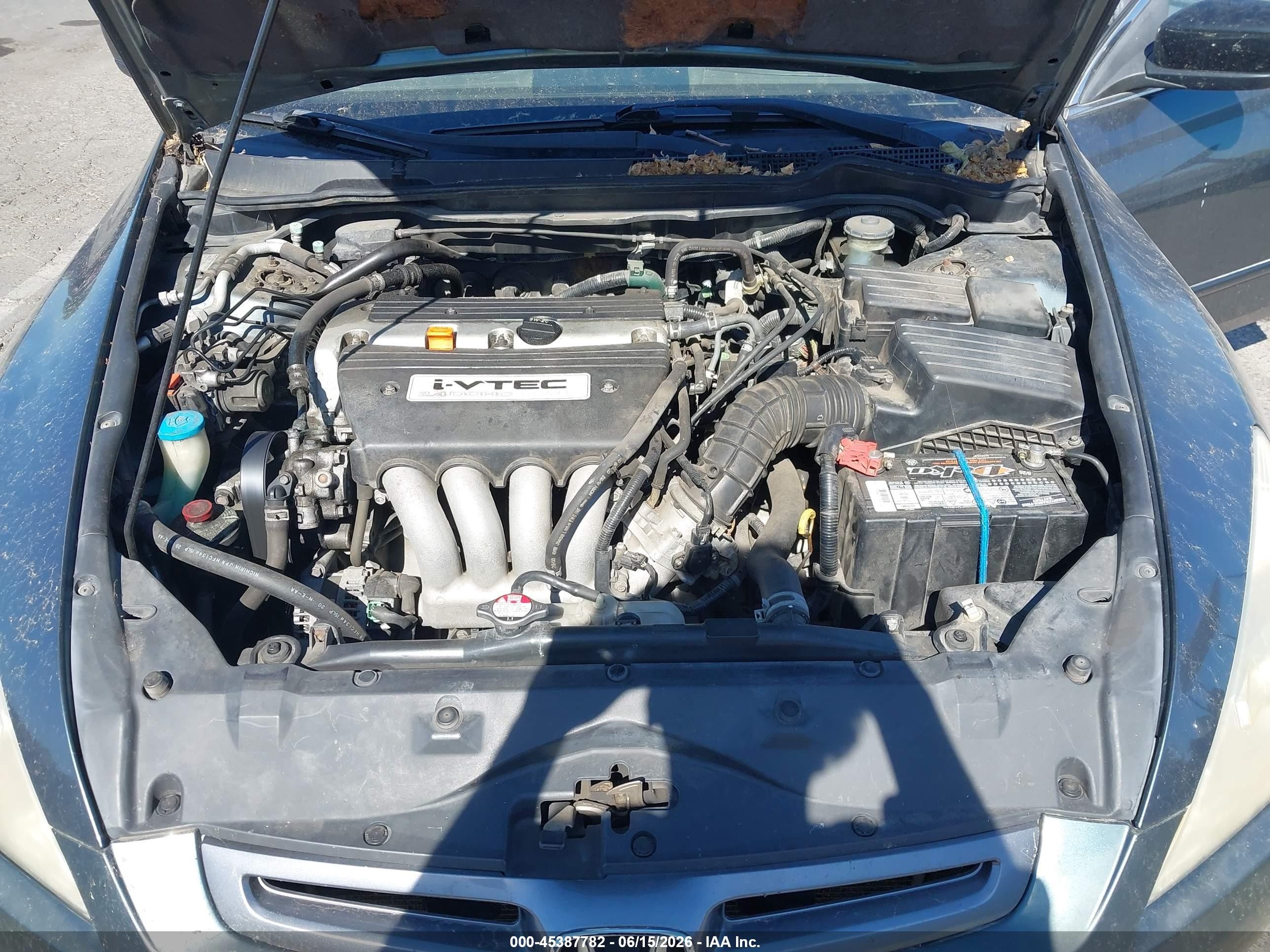 2004 Honda Accord 2.4 Ex Green vin: JHMCM56874C013827