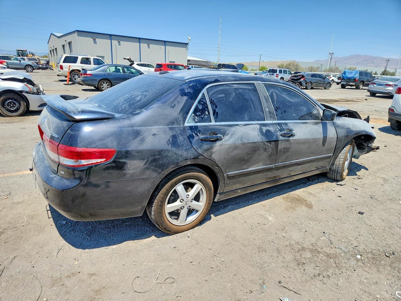 2004 Honda Accord Ex Black vin: JHMCM56874C014640