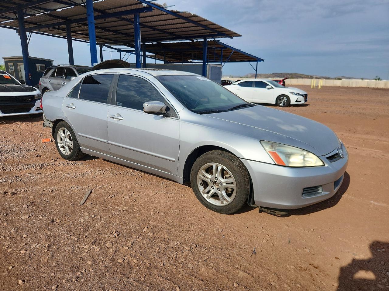 2006 Honda Accord Ex Silver vin: JHMCM56876C011417