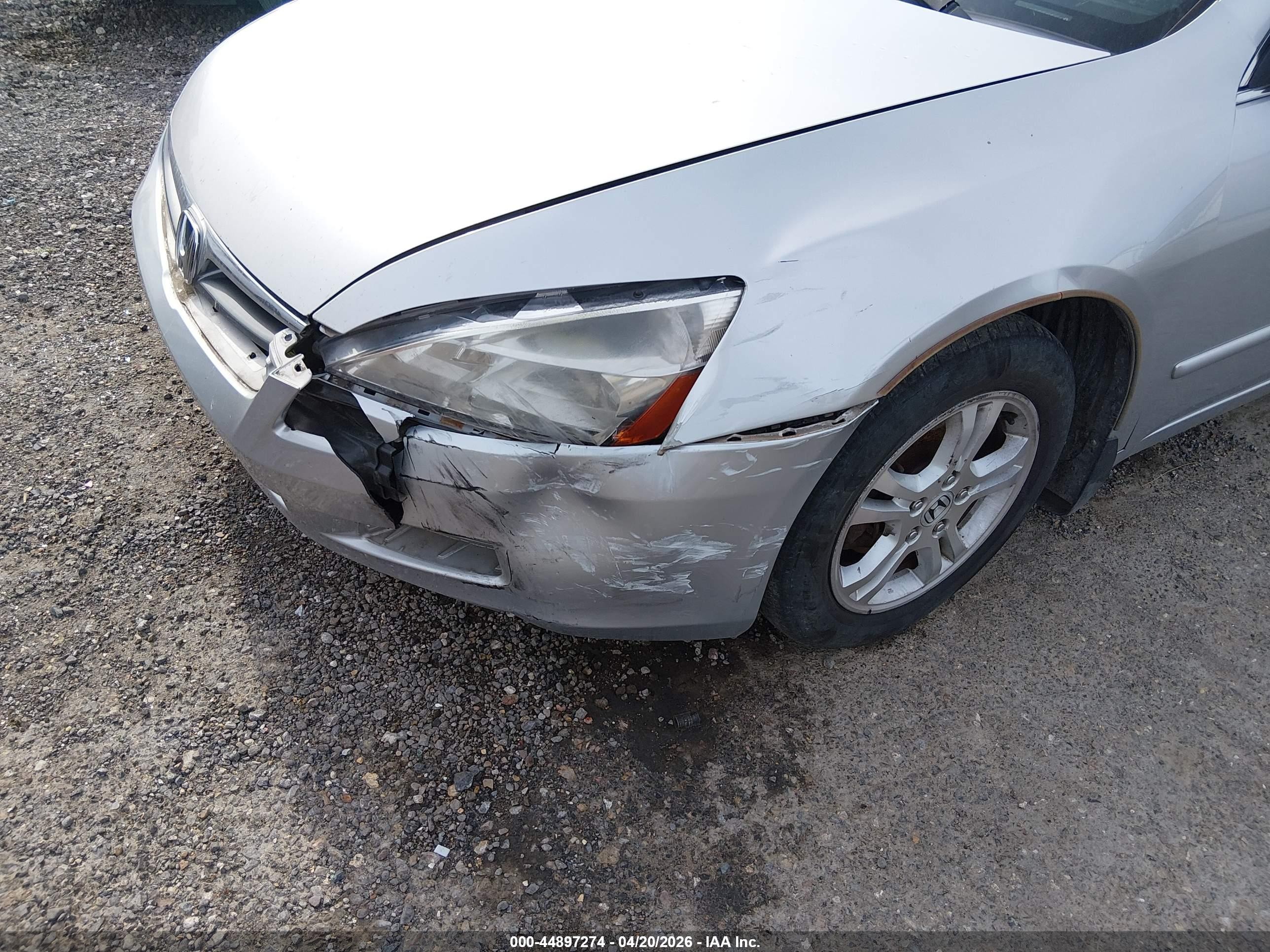 2007 Honda Accord 2.4 Ex Silver vin: JHMCM56877C000953