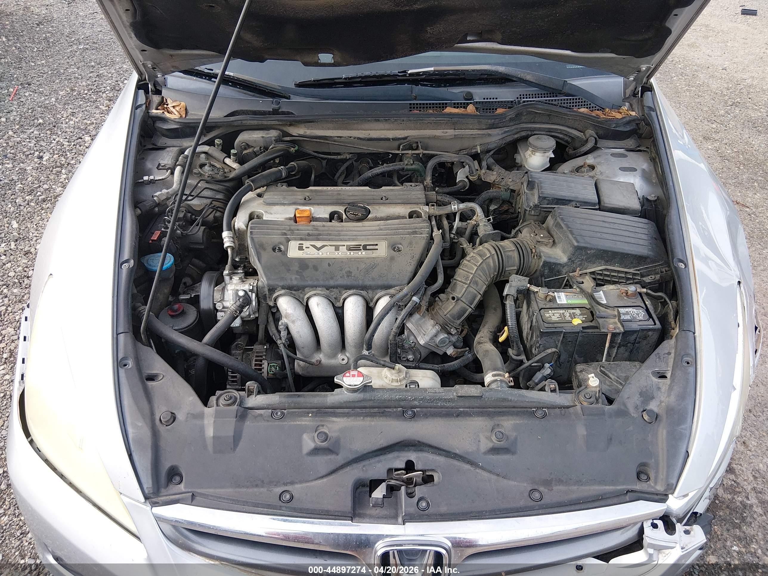 2007 Honda Accord 2.4 Ex Silver vin: JHMCM56877C000953