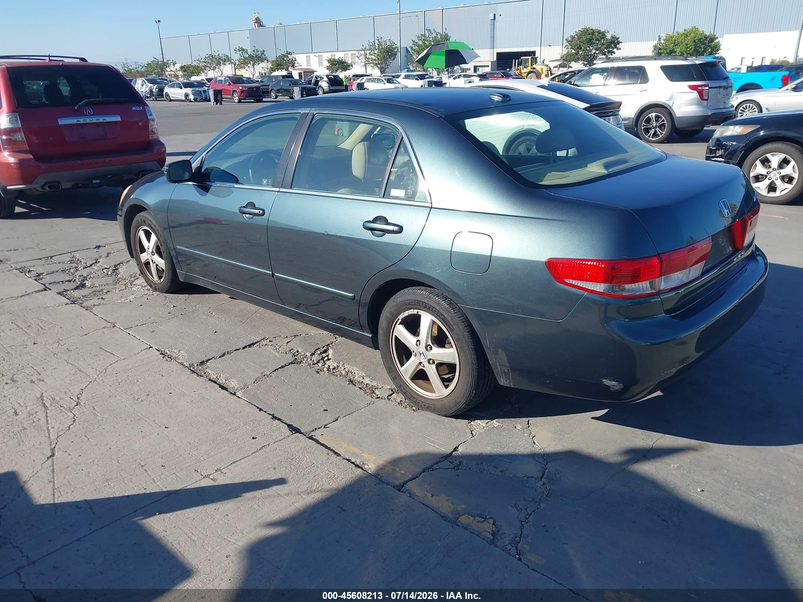 2004 Honda Accord 2.4 Ex Green vin: JHMCM56884C041040