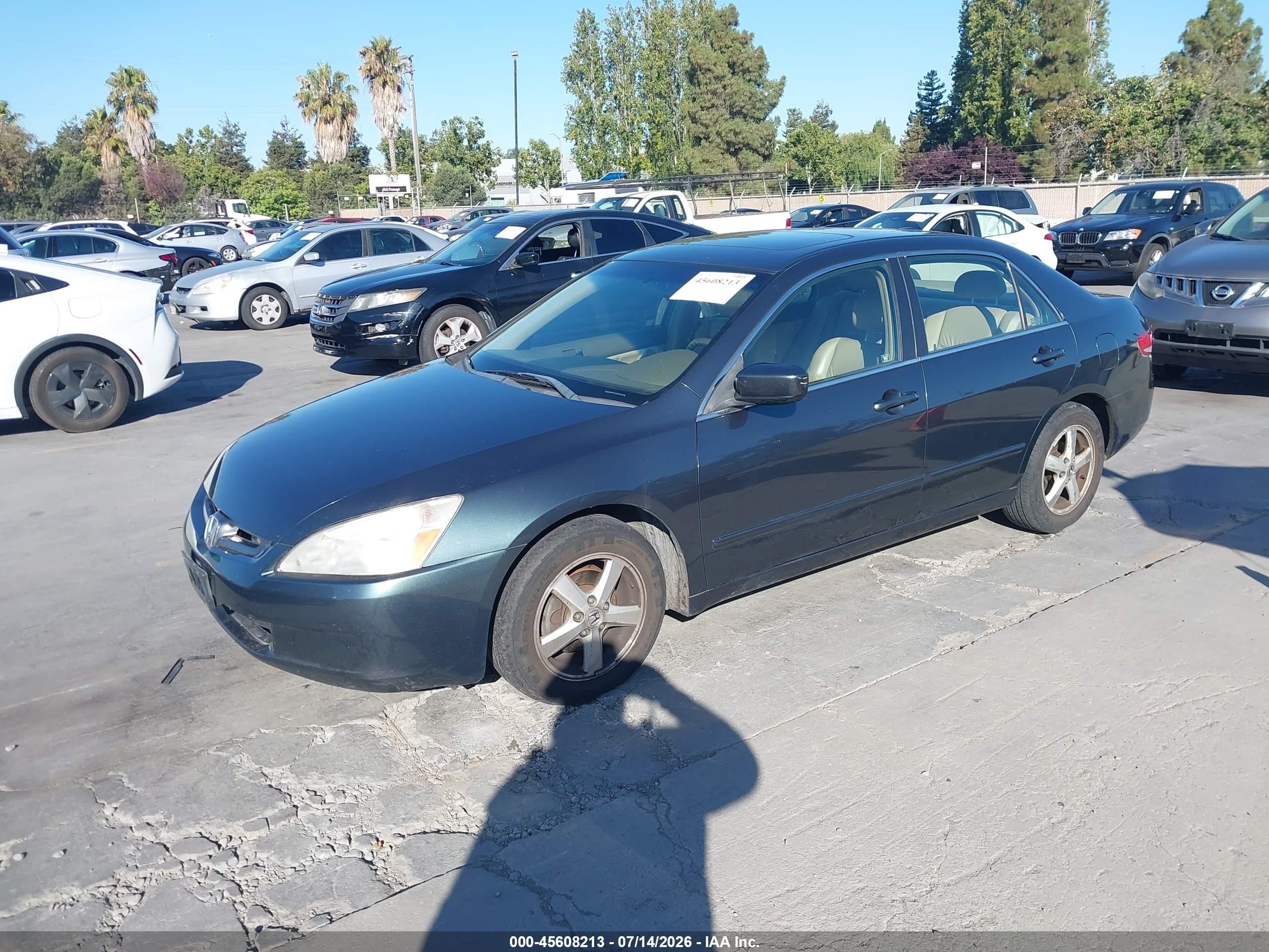2004 Honda Accord 2.4 Ex Green vin: JHMCM56884C041040