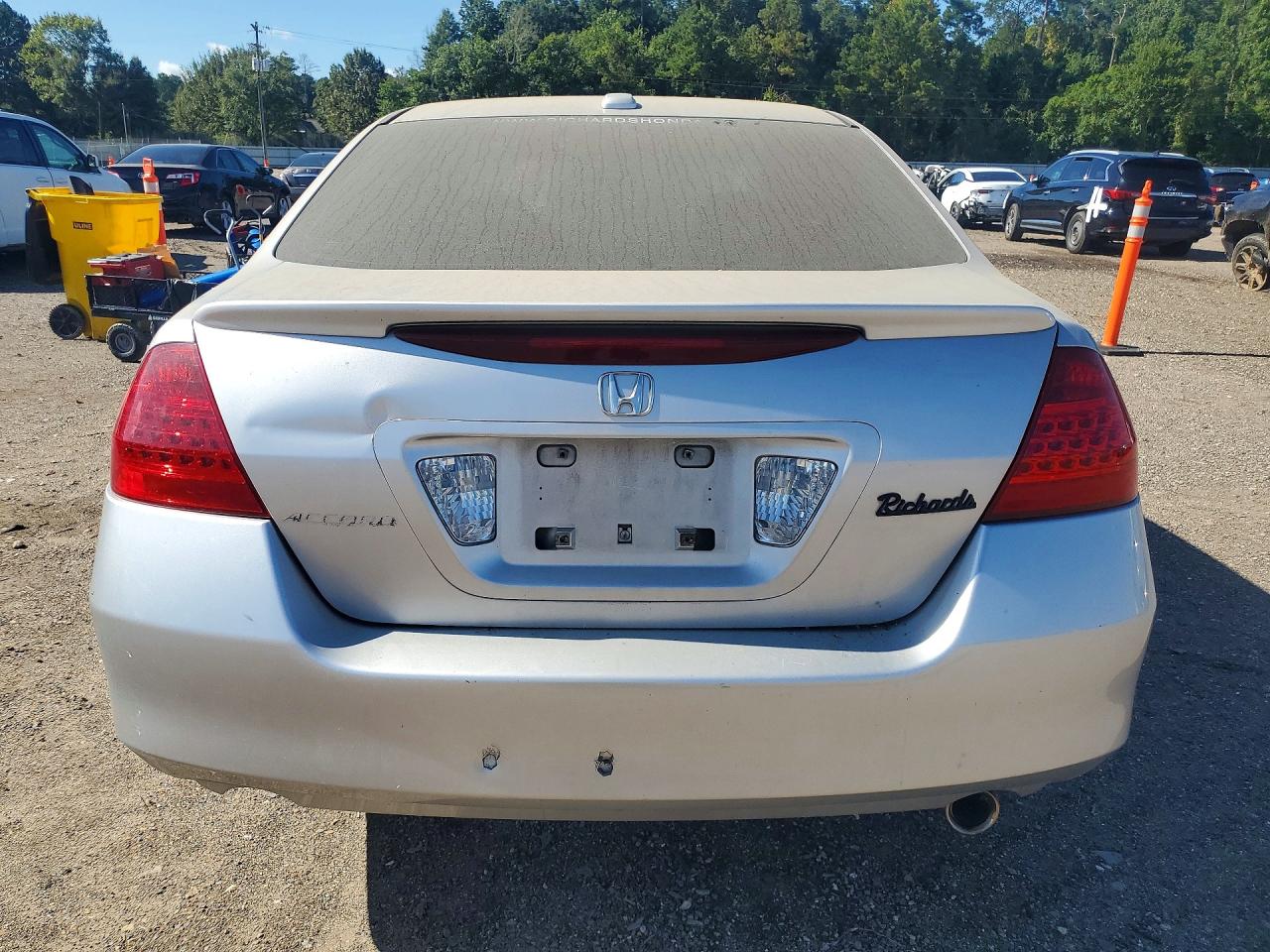 2007 Honda Accord Ex Silver vin: JHMCM56887C000959
