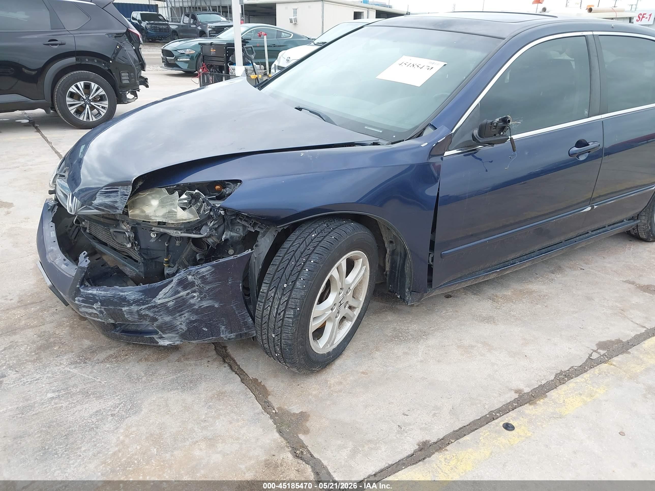 2006 Honda Accord 2.4 Ex Dark Blue vin: JHMCM56896C004484