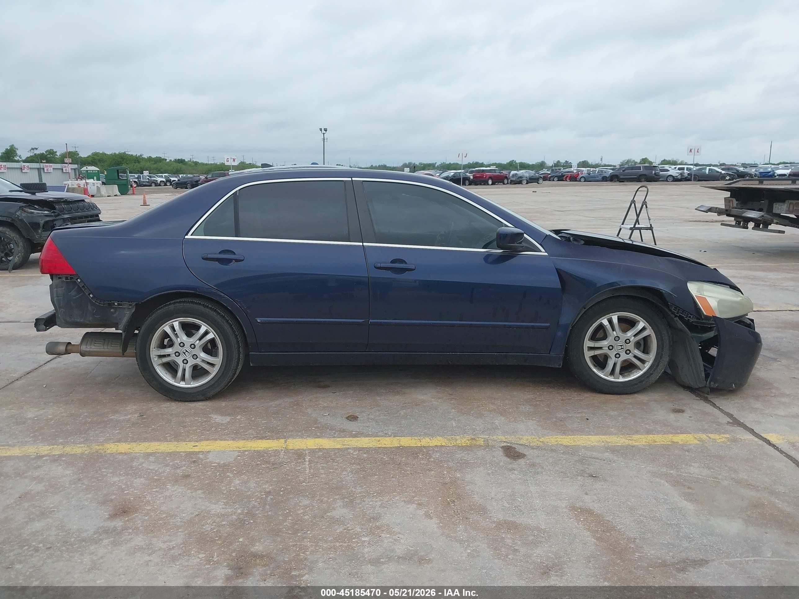 2006 Honda Accord 2.4 Ex Dark Blue vin: JHMCM56896C004484