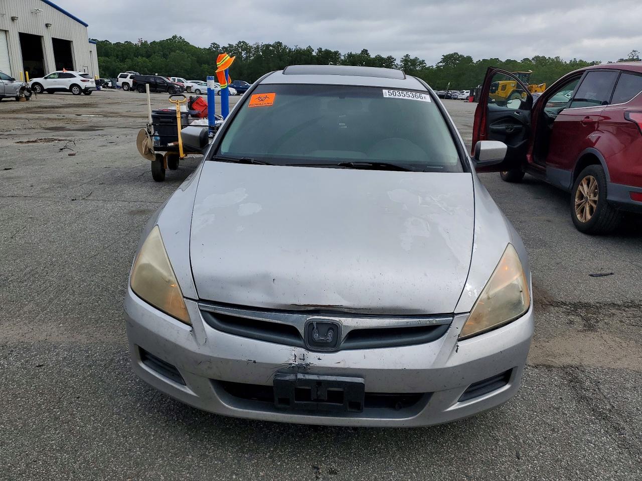 2006 Honda Accord Ex Silver vin: JHMCM568X6C005174