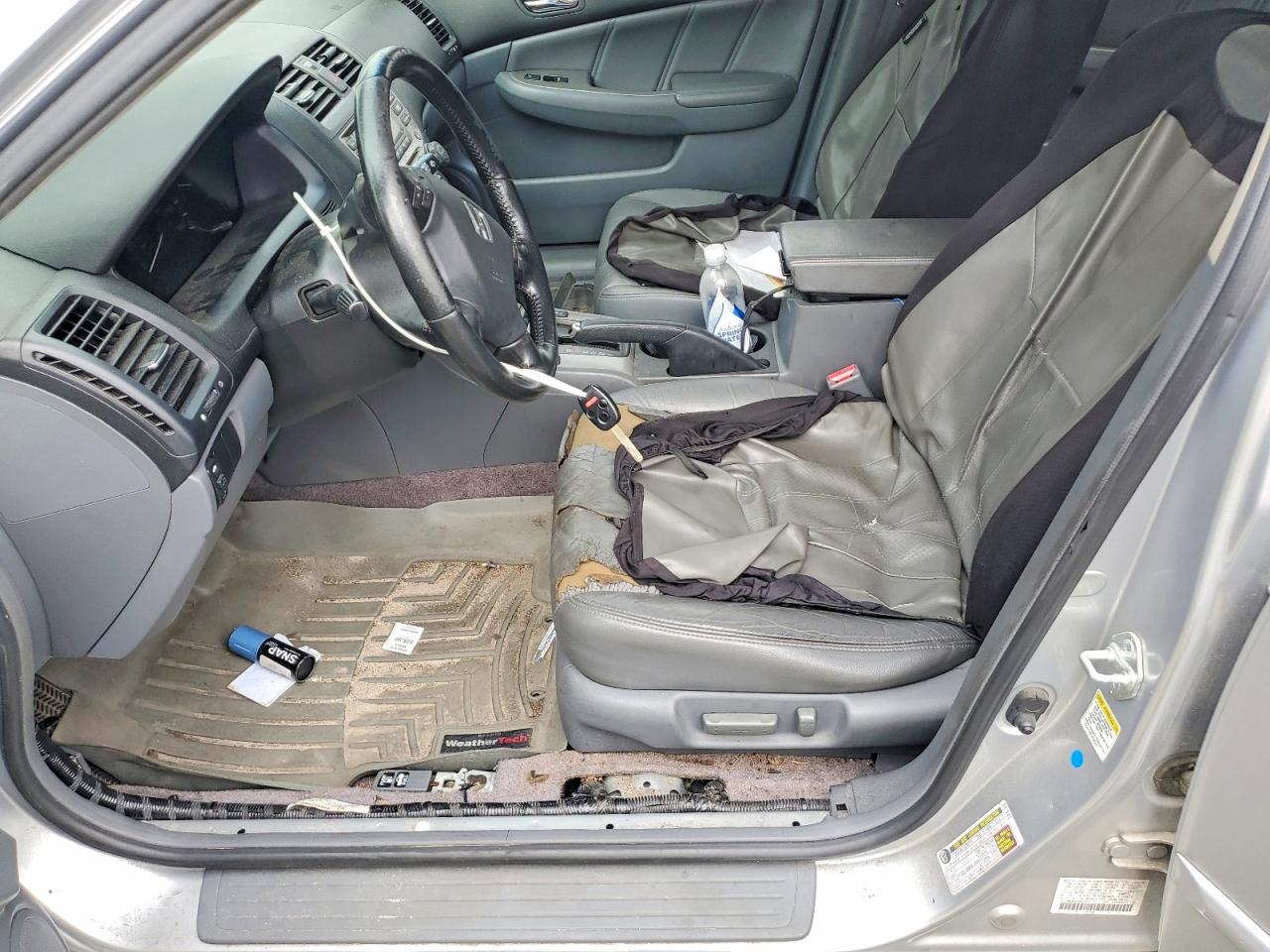 2006 Honda Accord Ex Silver vin: JHMCM568X6C005174