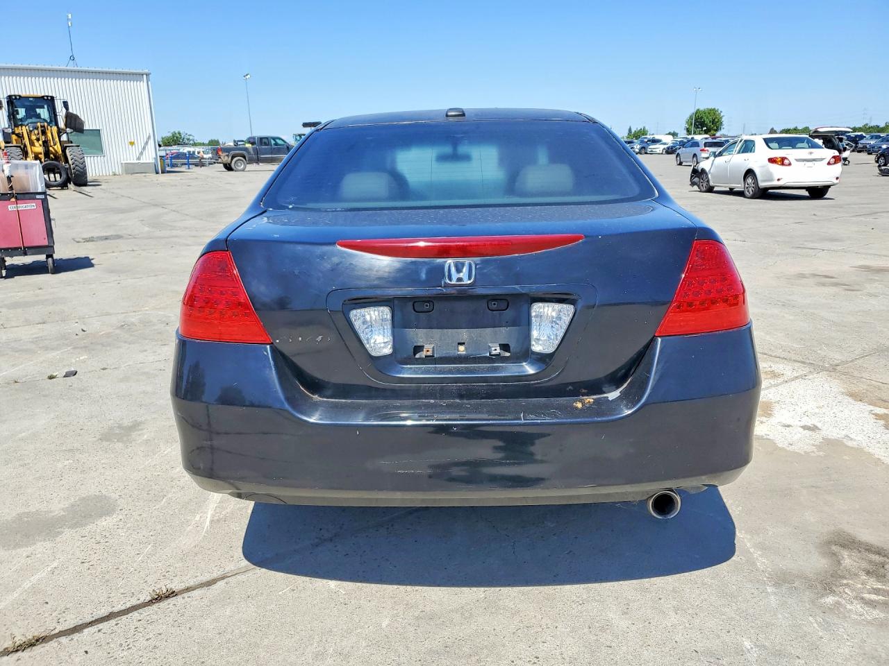 2007 Honda Accord Ex Black vin: JHMCM568X7C002065