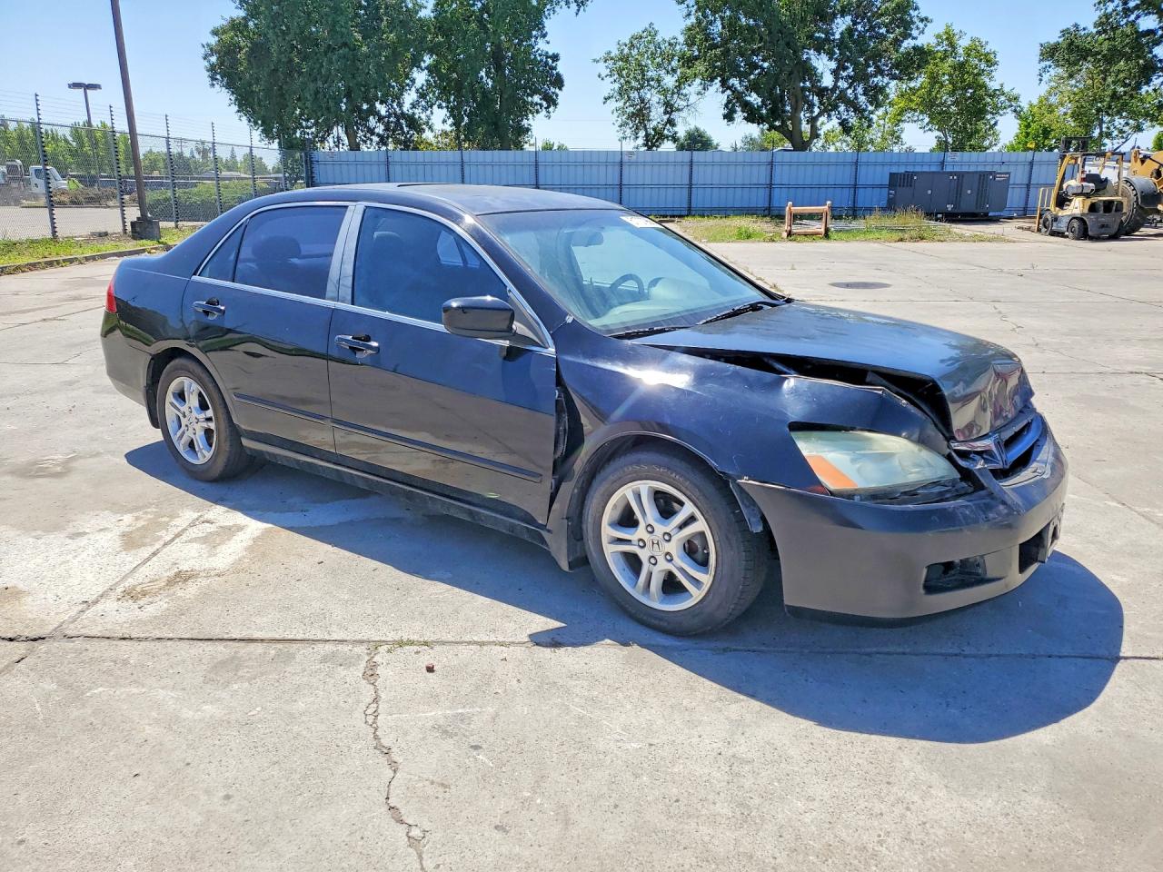 2007 Honda Accord Ex Black vin: JHMCM568X7C002065