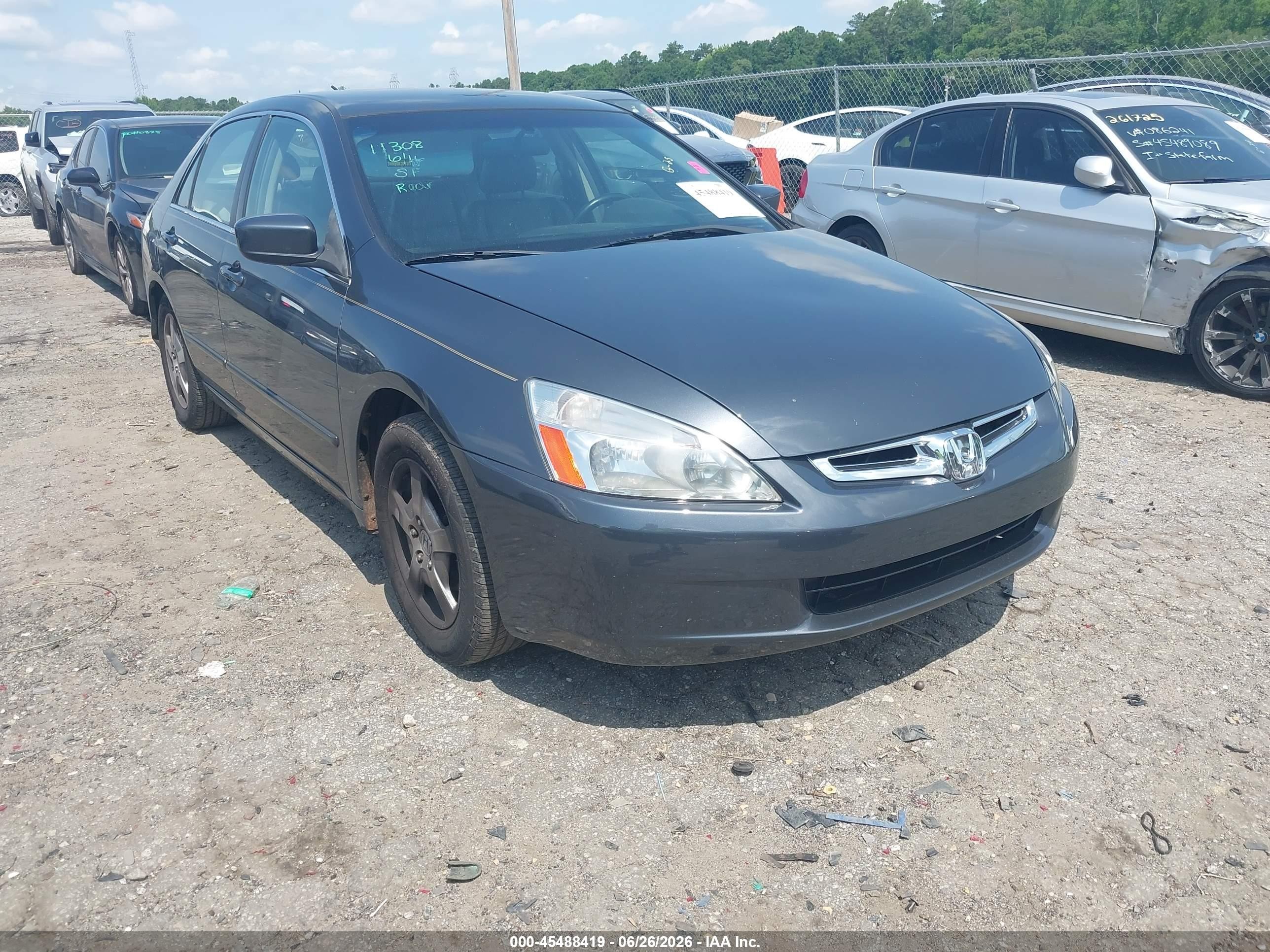 2005 Honda Accord Hybrid Ima Gray vin: JHMCN36415C013483