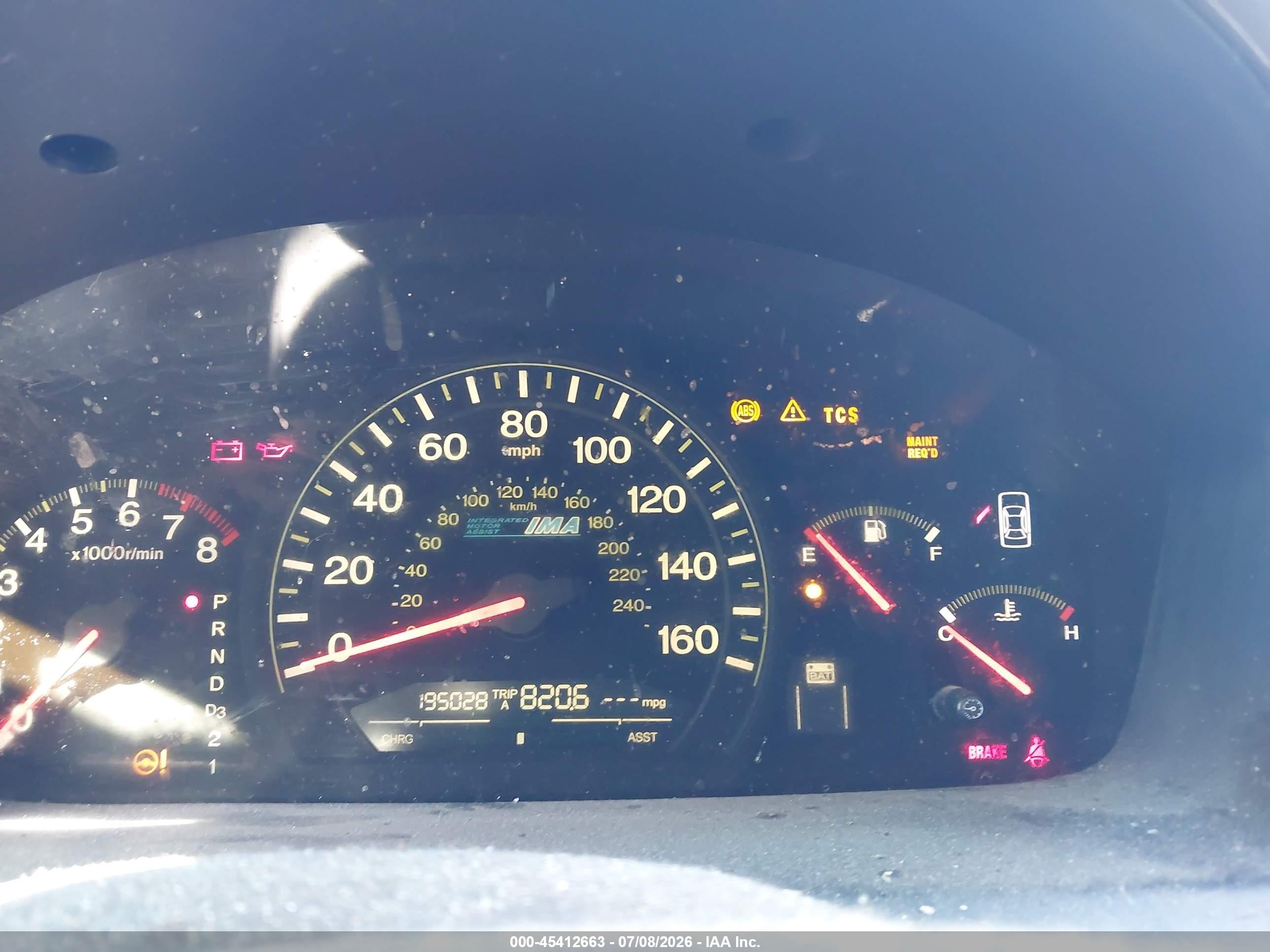 2005 Honda Accord Hybrid Ima Gold vin: JHMCN36415C016478