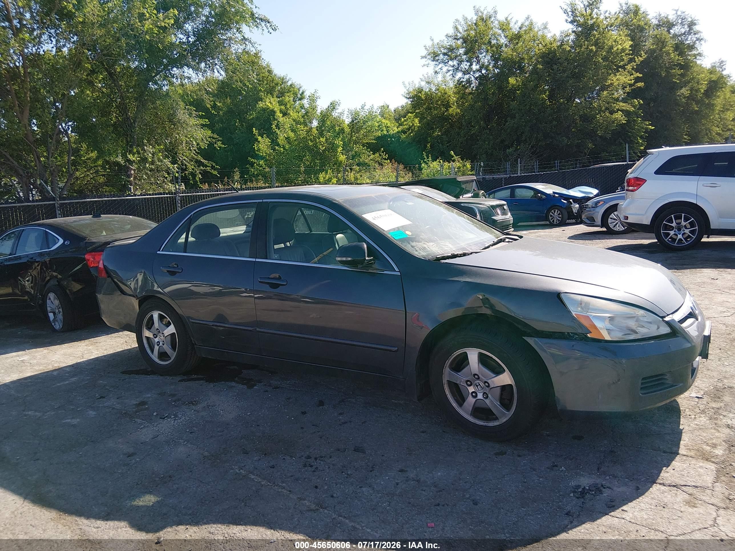 2006 Honda Accord Hybrid   Gray vin: JHMCN36436C001224