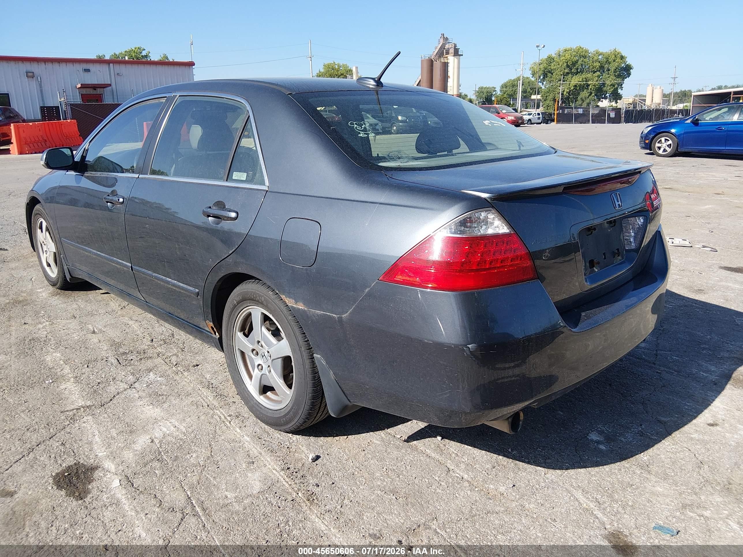 2006 Honda Accord Hybrid   Gray vin: JHMCN36436C001224