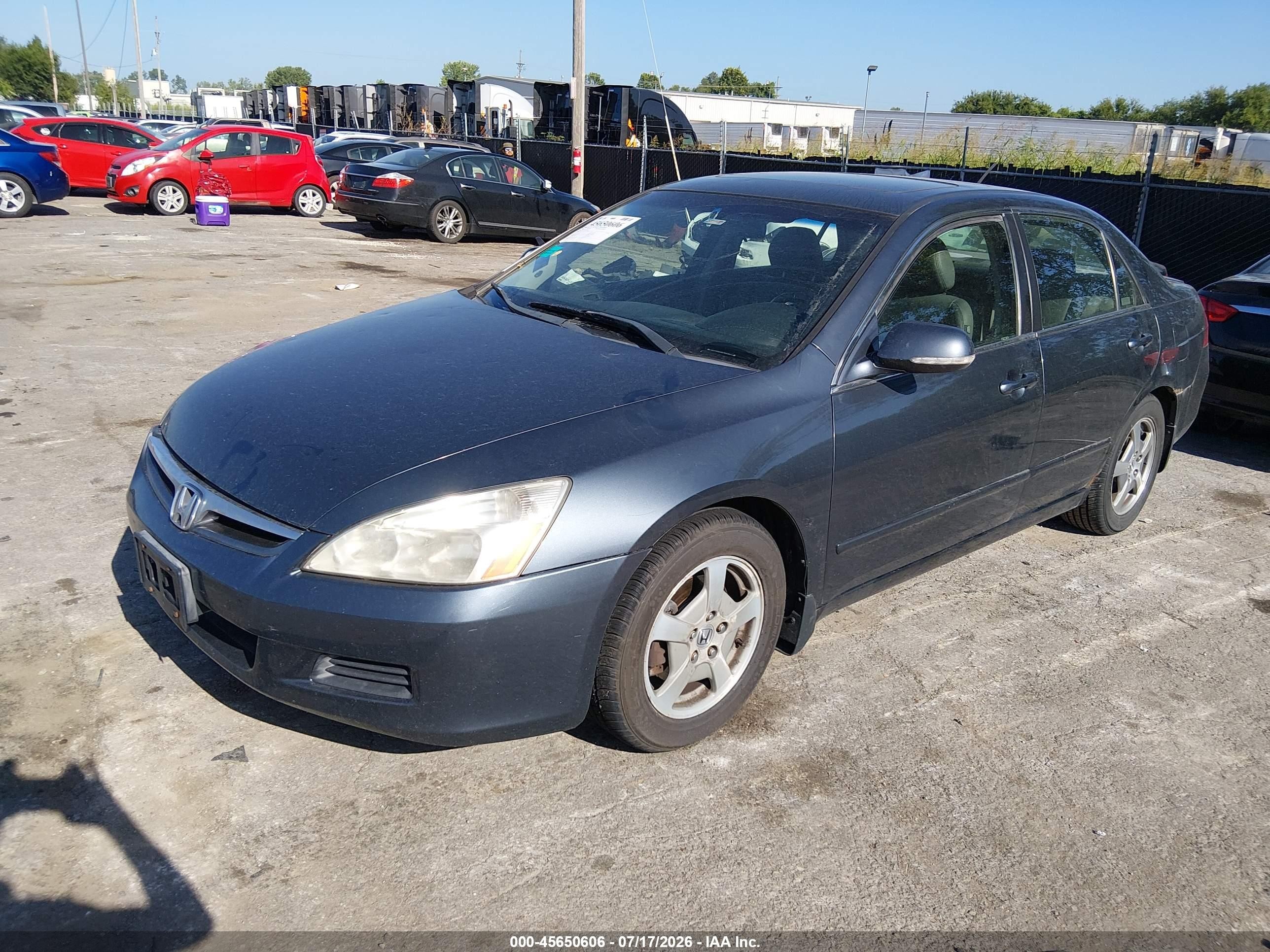 2006 Honda Accord Hybrid   Gray vin: JHMCN36436C001224