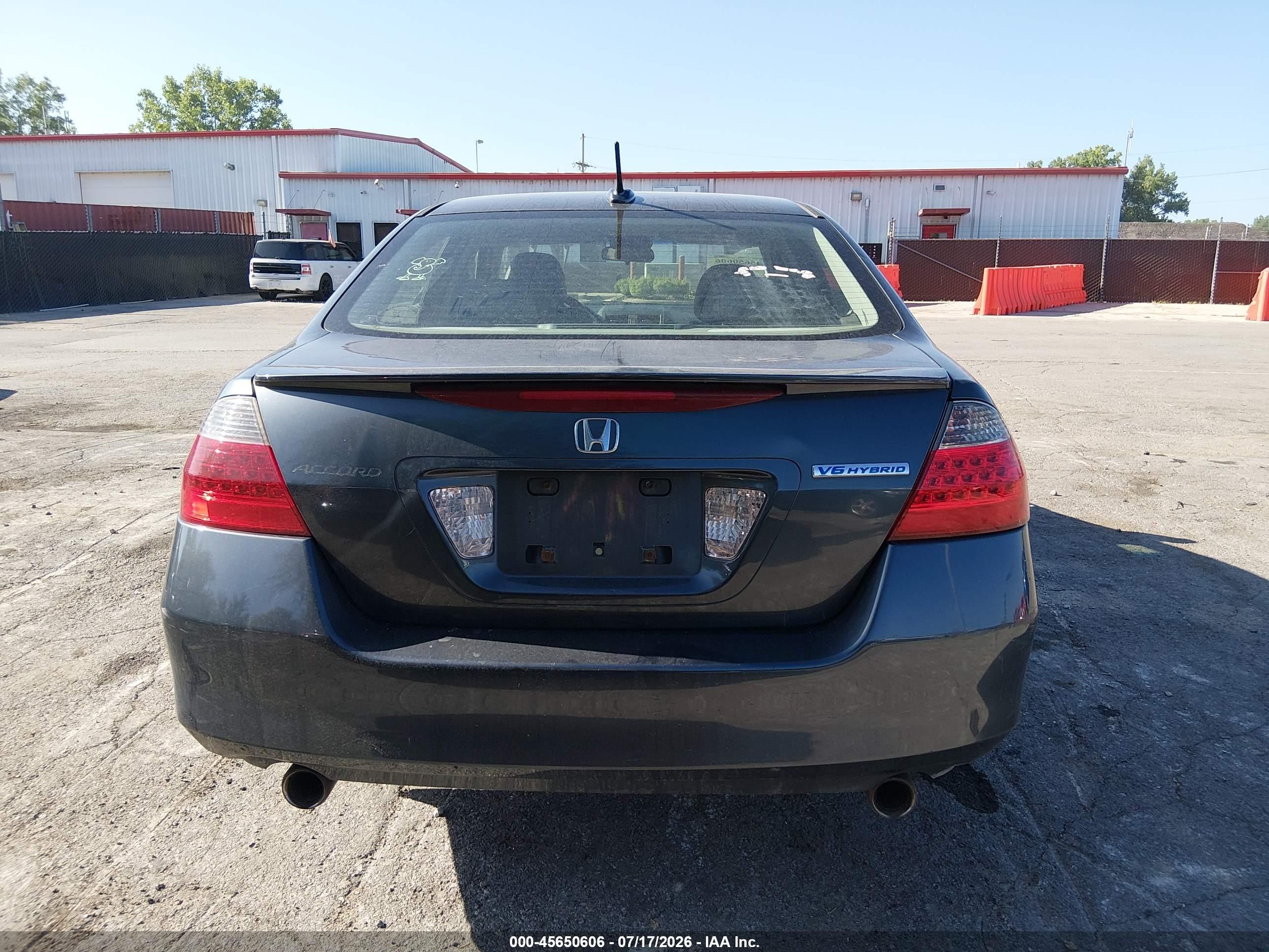 2006 Honda Accord Hybrid   Gray vin: JHMCN36436C001224