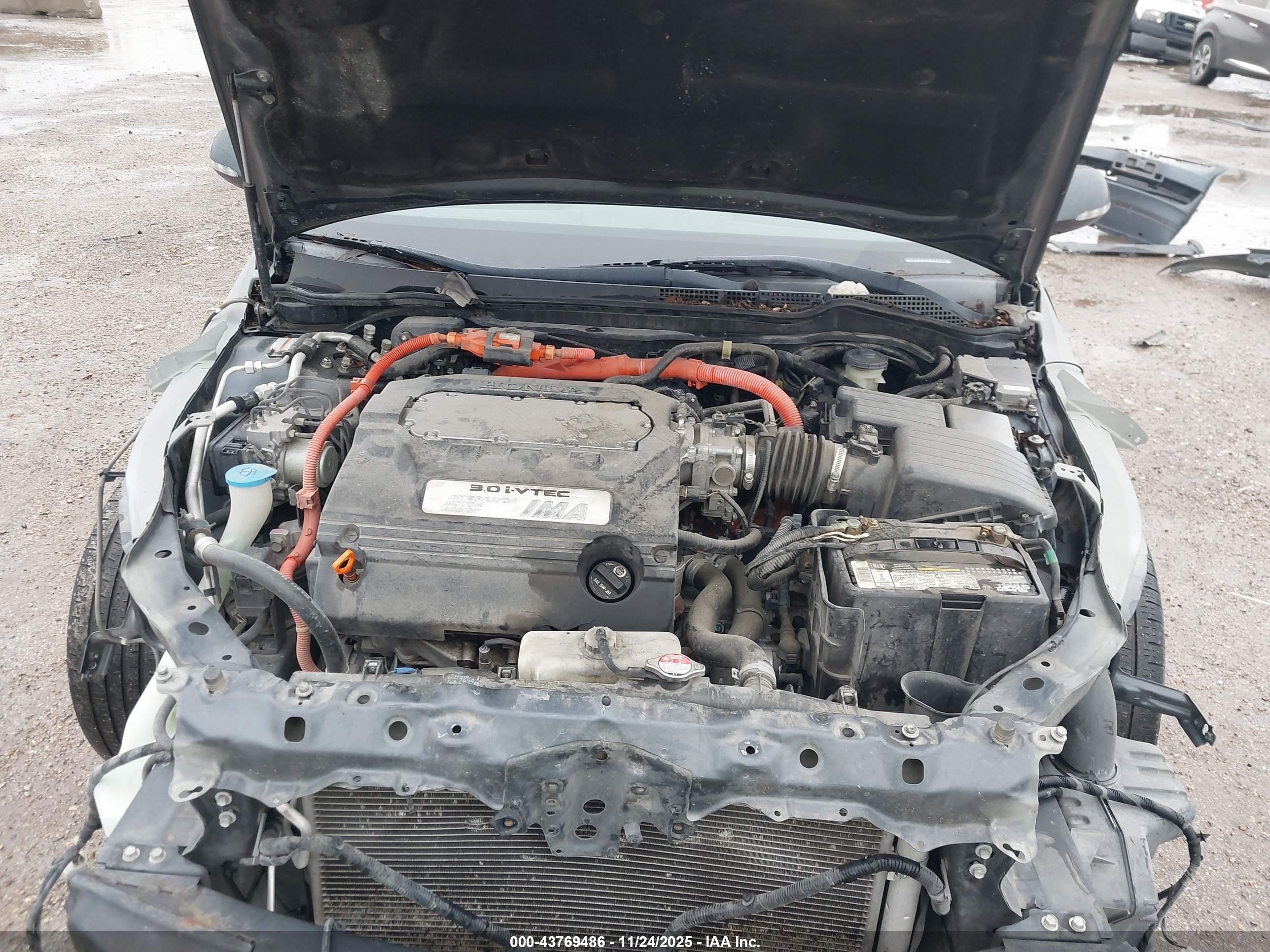 2007 Honda Accord Hybrid   Gray vin: JHMCN36437C003640