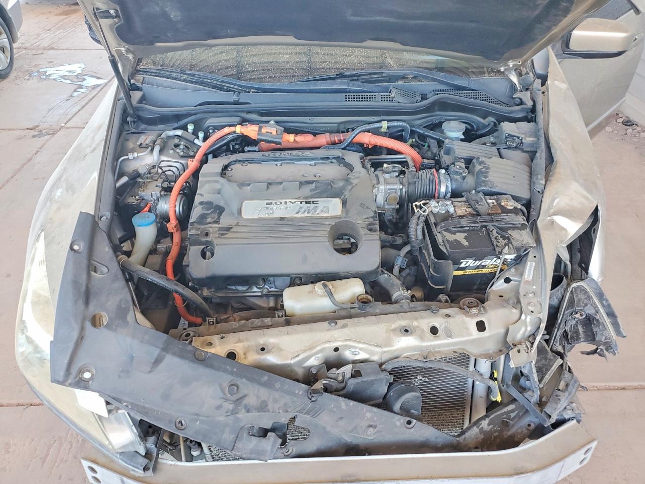 2005 Honda Accord Hybrid Beige vin: JHMCN36455C014829