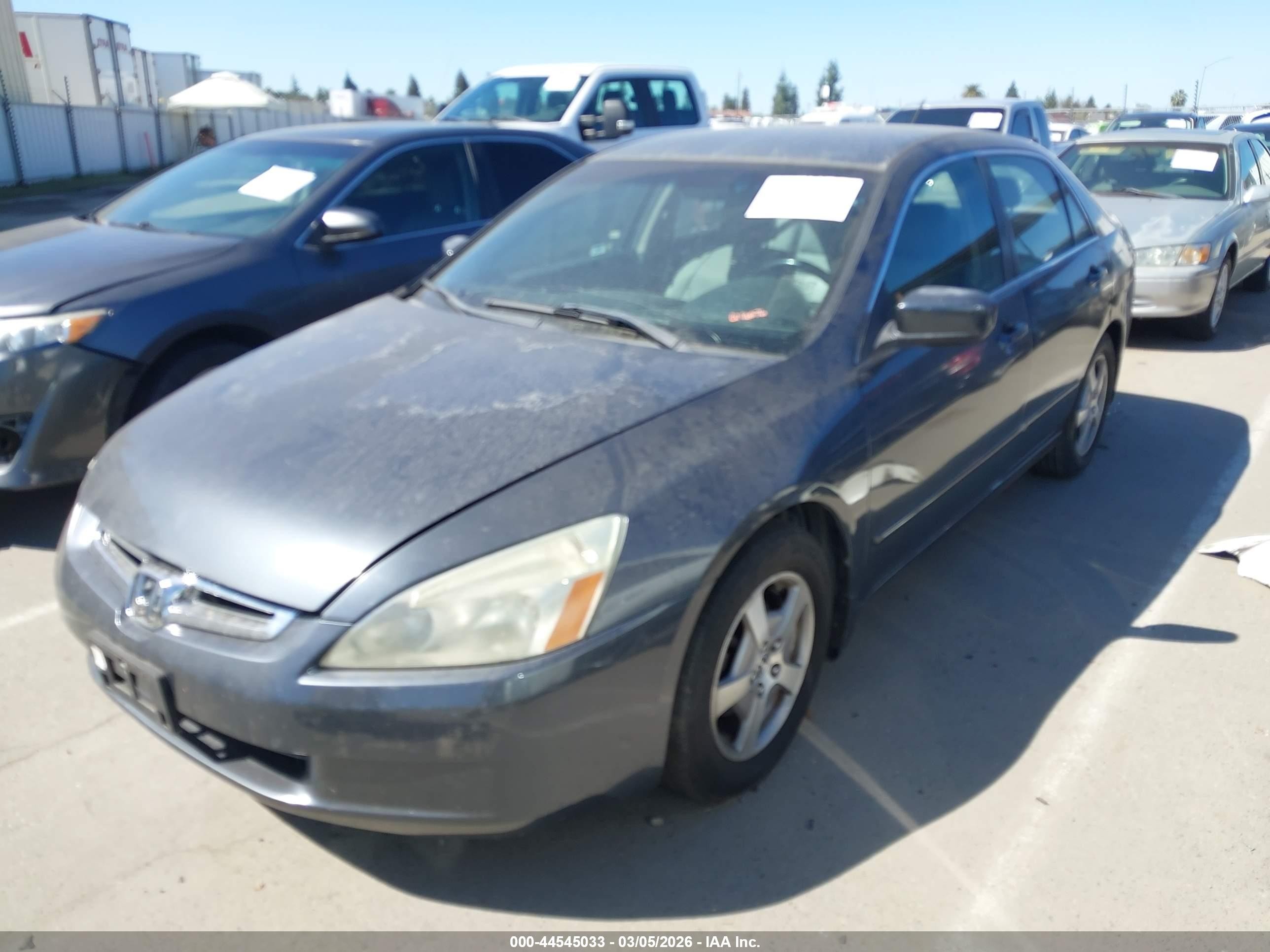 2005 Honda Accord Hybrid Ima Gray vin: JHMCN36455C016676