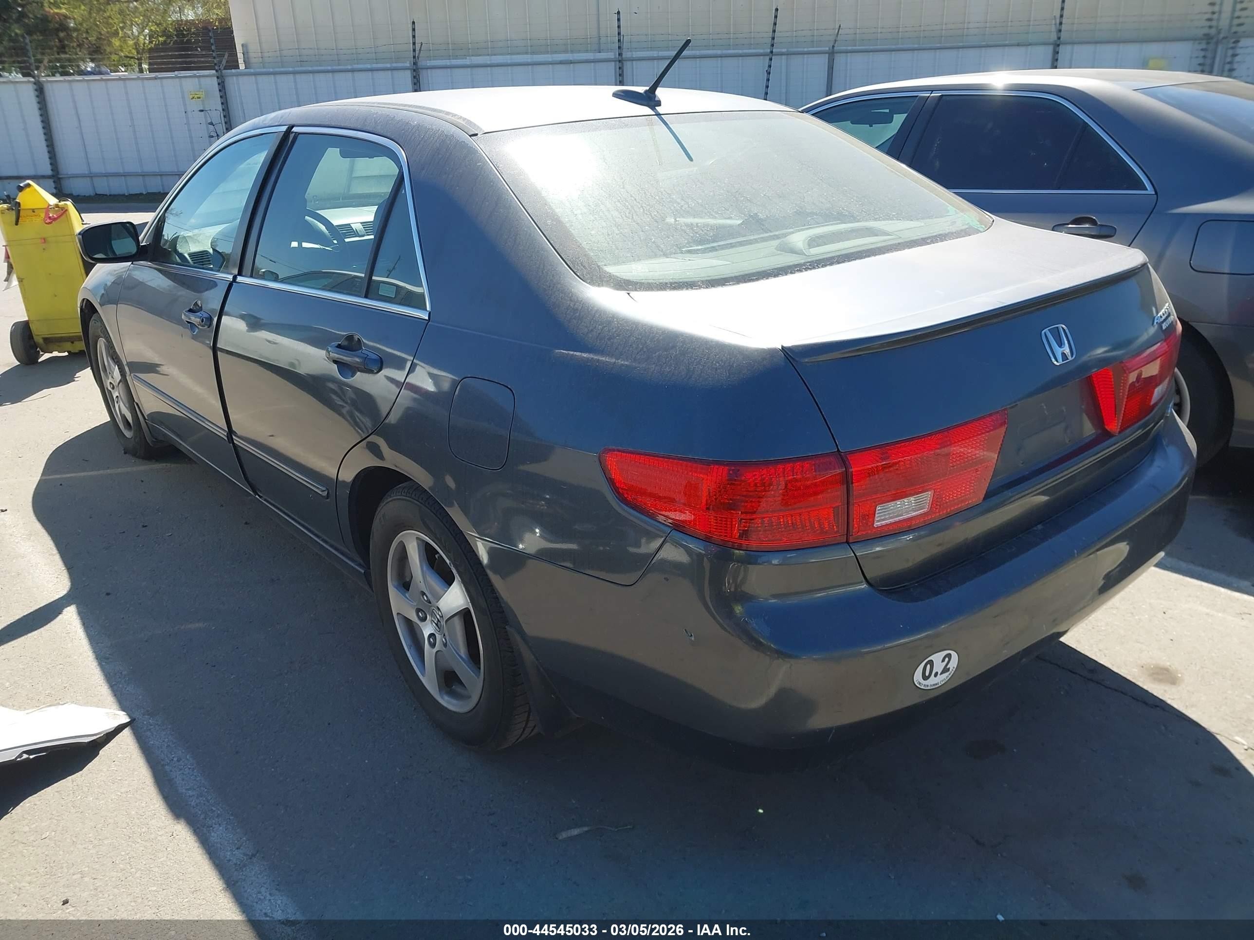 2005 Honda Accord Hybrid Ima Gray vin: JHMCN36455C016676