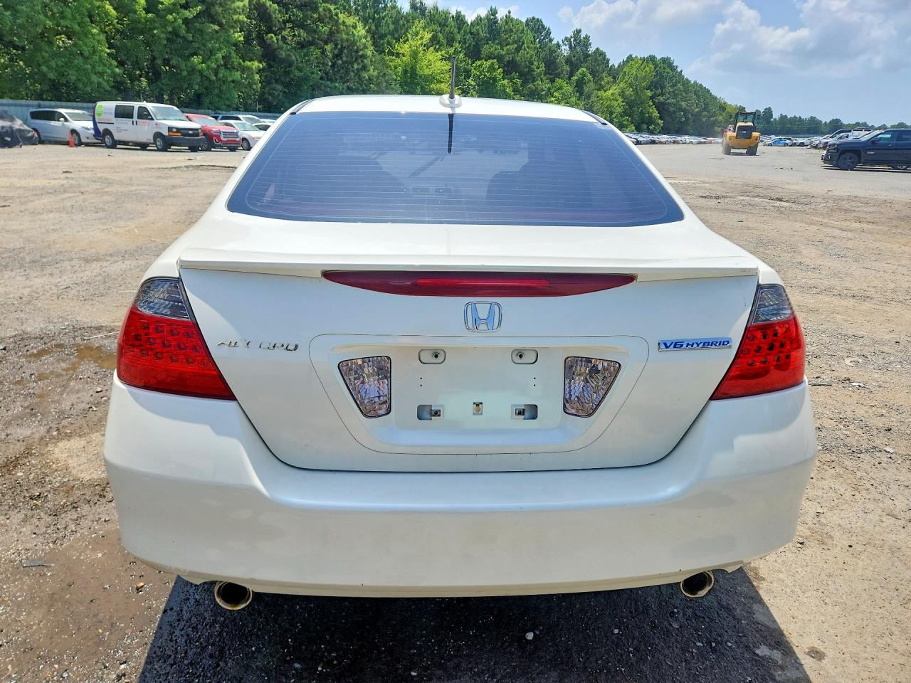 2007 Honda Accord Hybrid White vin: JHMCN36457C001520
