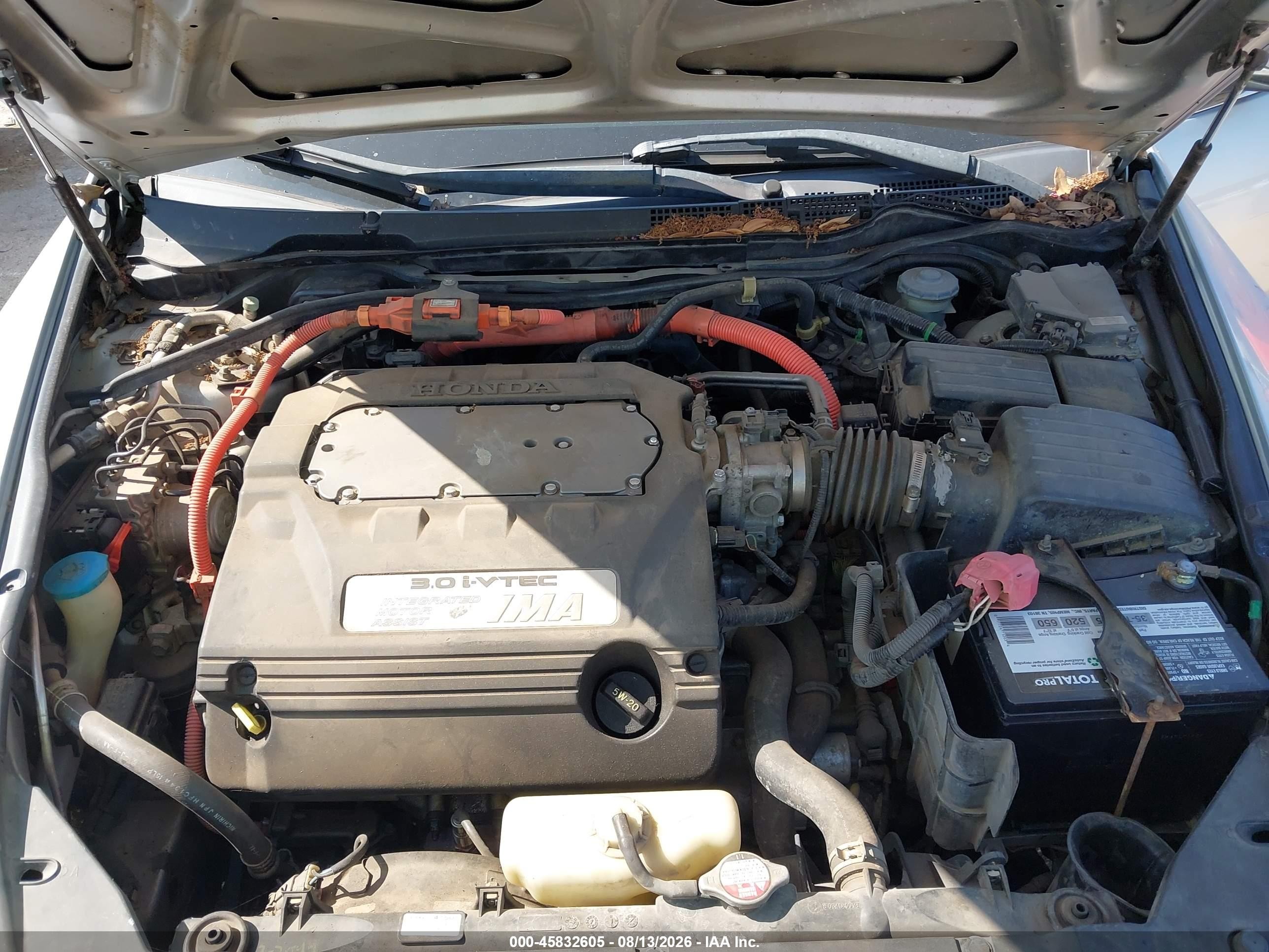 2005 Honda Accord Hybrid Ima Silver vin: JHMCN36465C000485