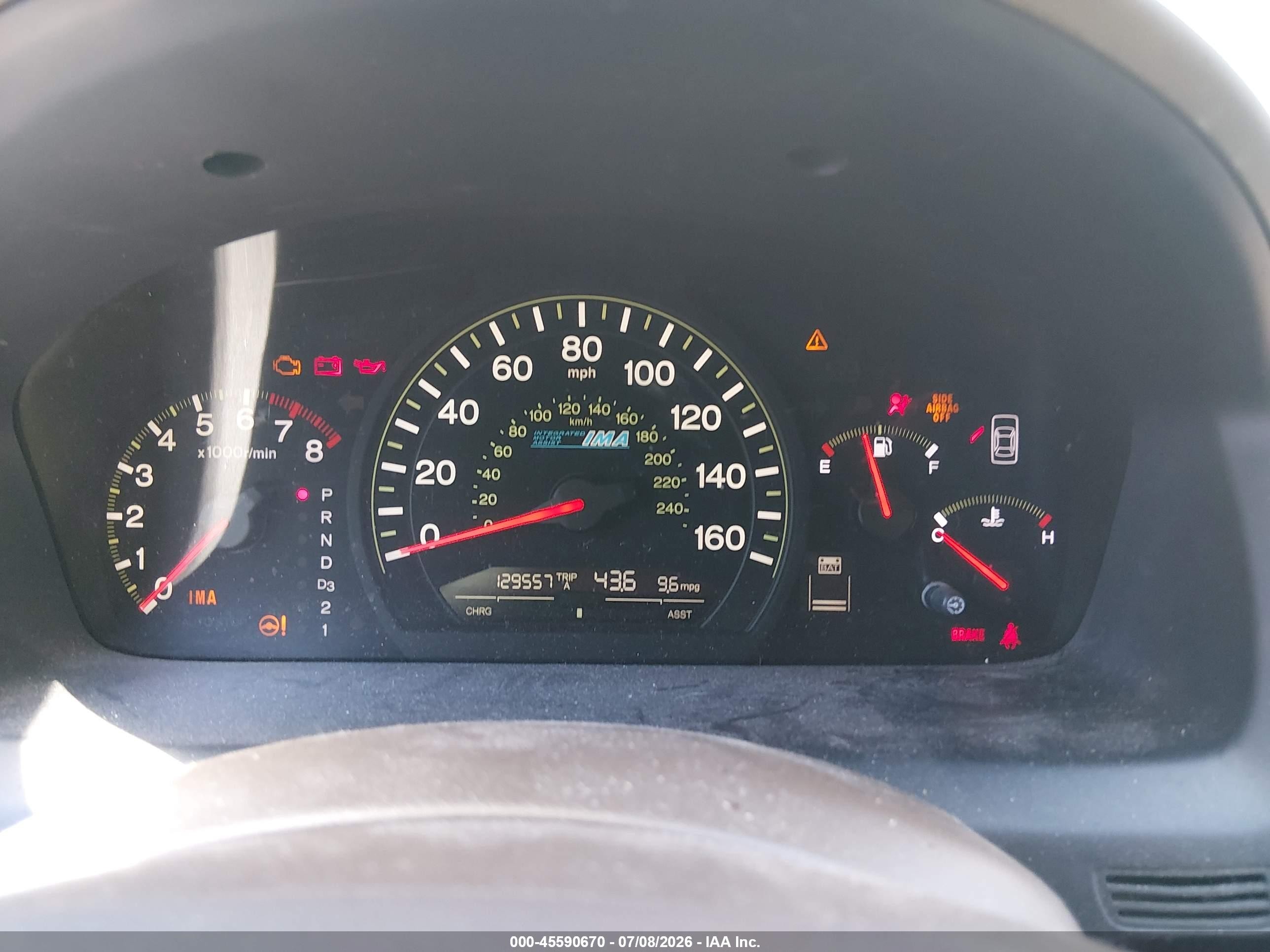 2005 Honda Accord Hybrid Ima Gold vin: JHMCN36465C003094