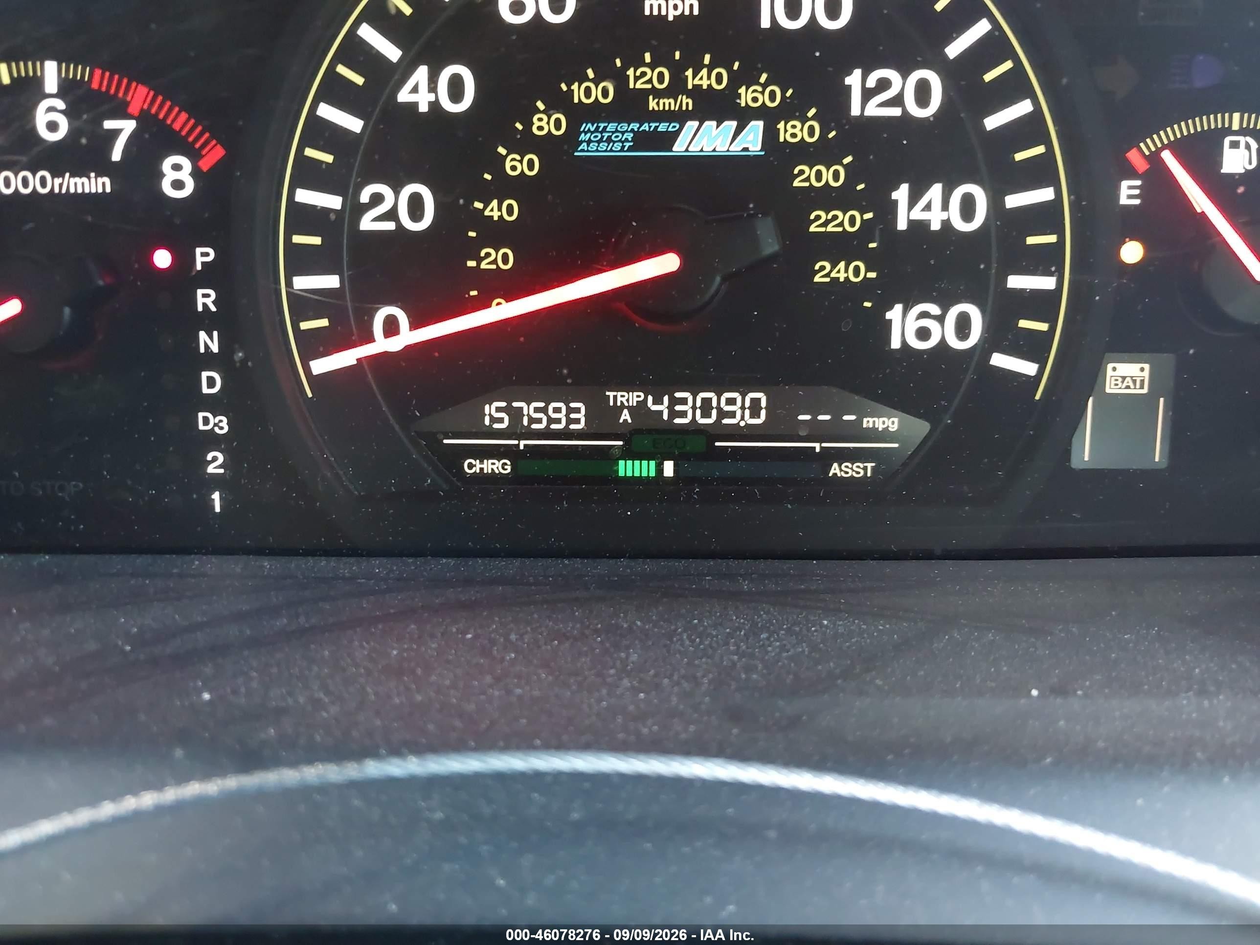 2006 Honda Accord Hybrid   Gray vin: JHMCN36466C004036