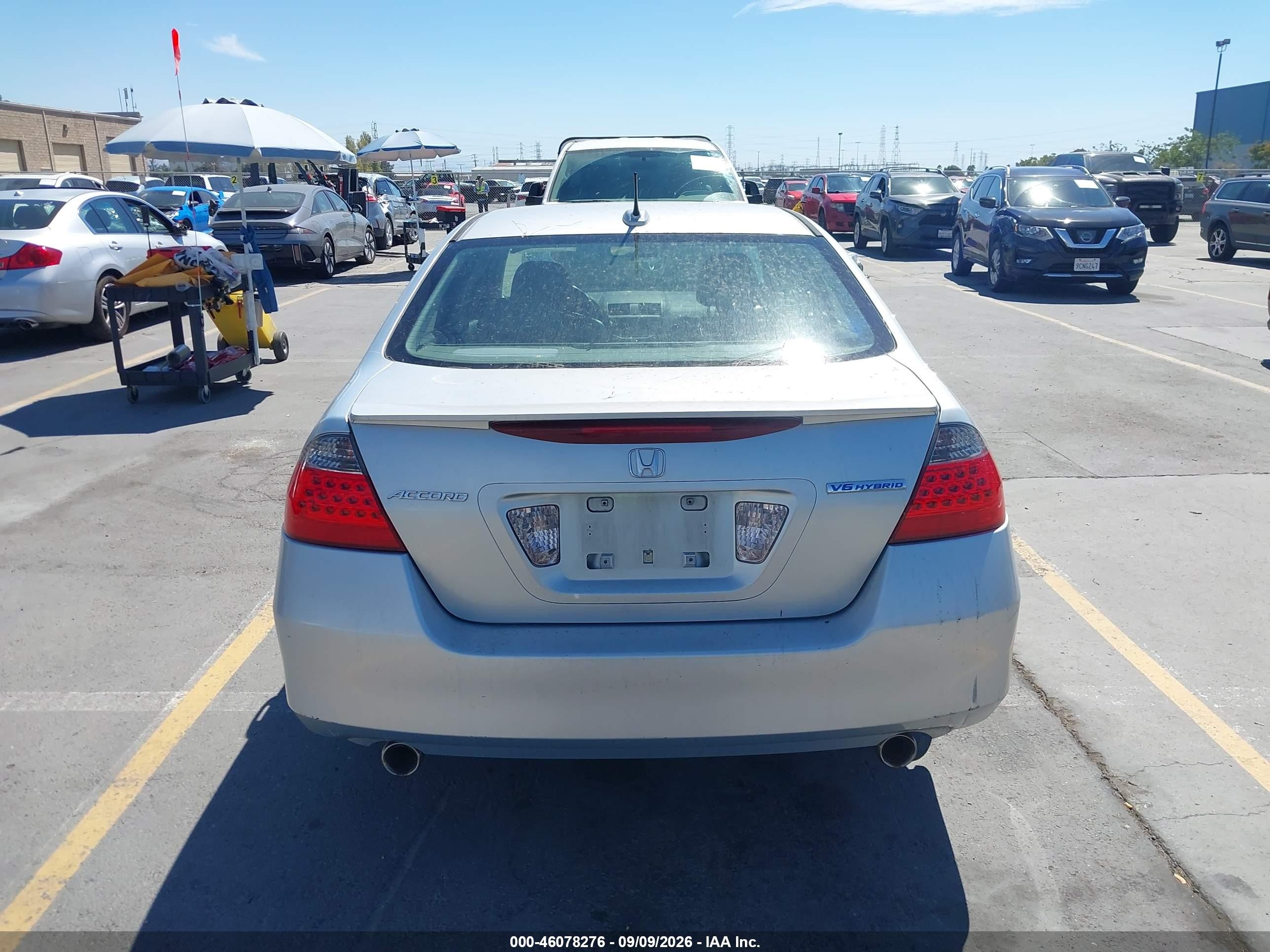 2006 Honda Accord Hybrid   Gray vin: JHMCN36466C004036