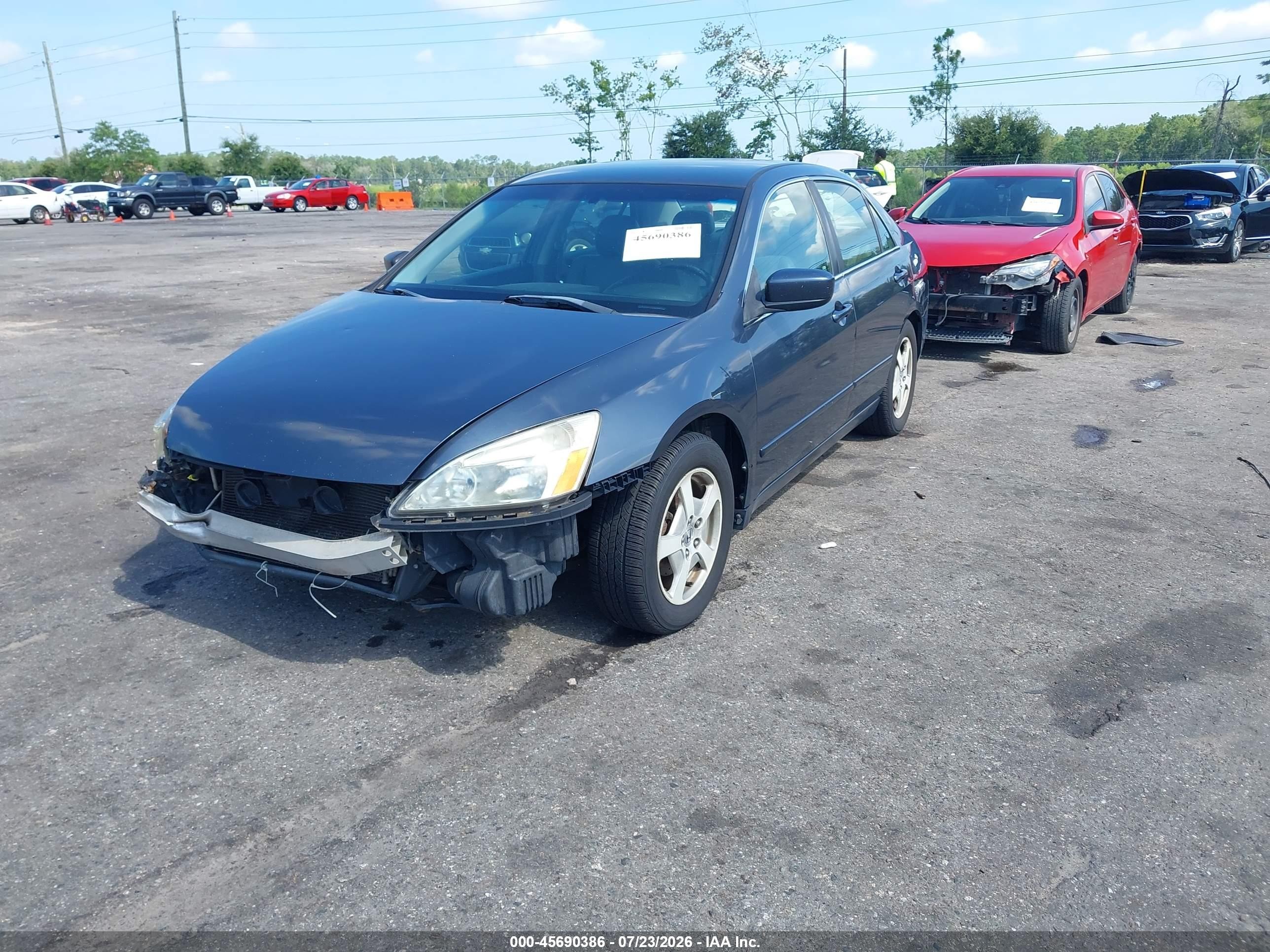 2005 Honda Accord Hybrid Ima Pewter vin: JHMCN36475C004240