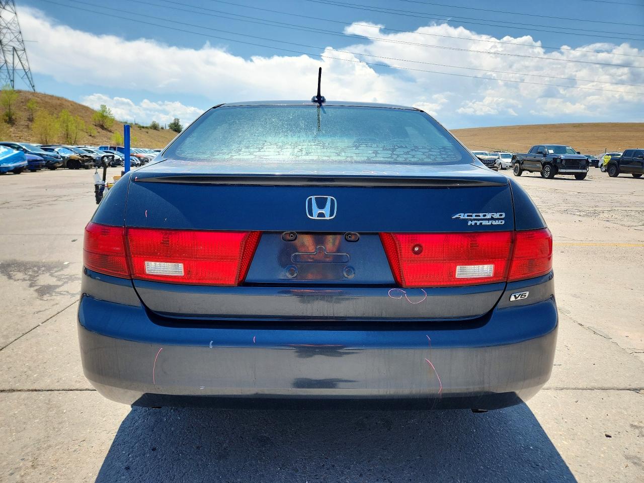 2005 Honda Accord Hybrid Blue vin: JHMCN36475C011964