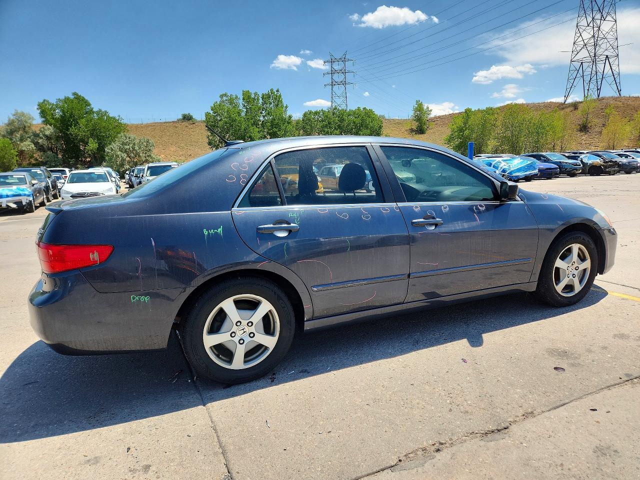 2005 Honda Accord Hybrid Blue vin: JHMCN36475C011964