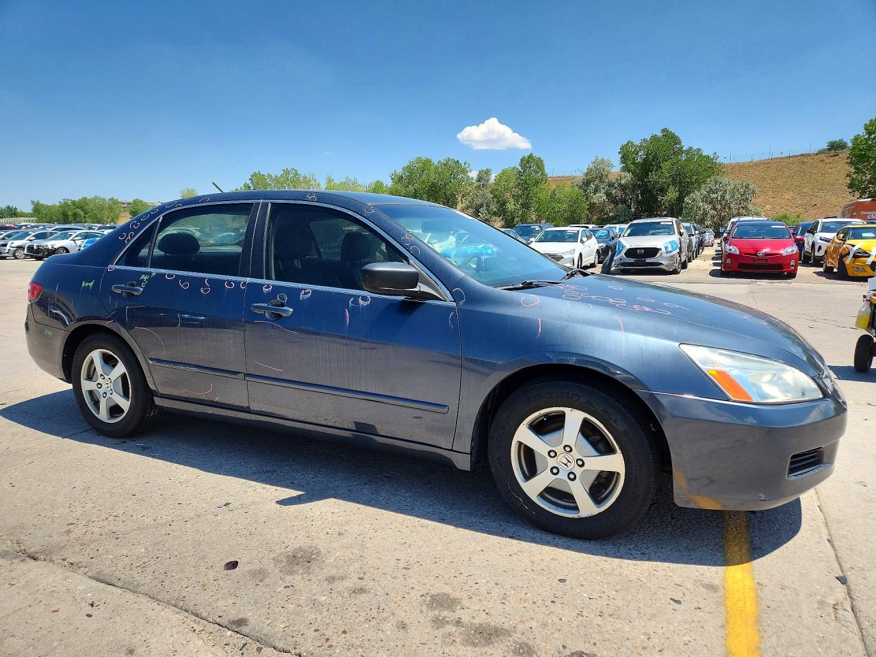 2005 Honda Accord Hybrid Blue vin: JHMCN36475C011964