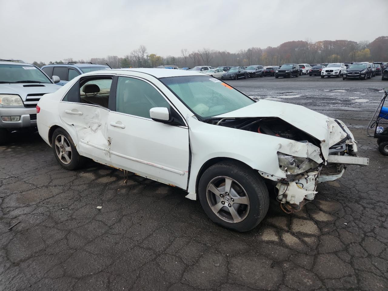 2005 Honda Accord Hybrid White vin: JHMCN36475C013729