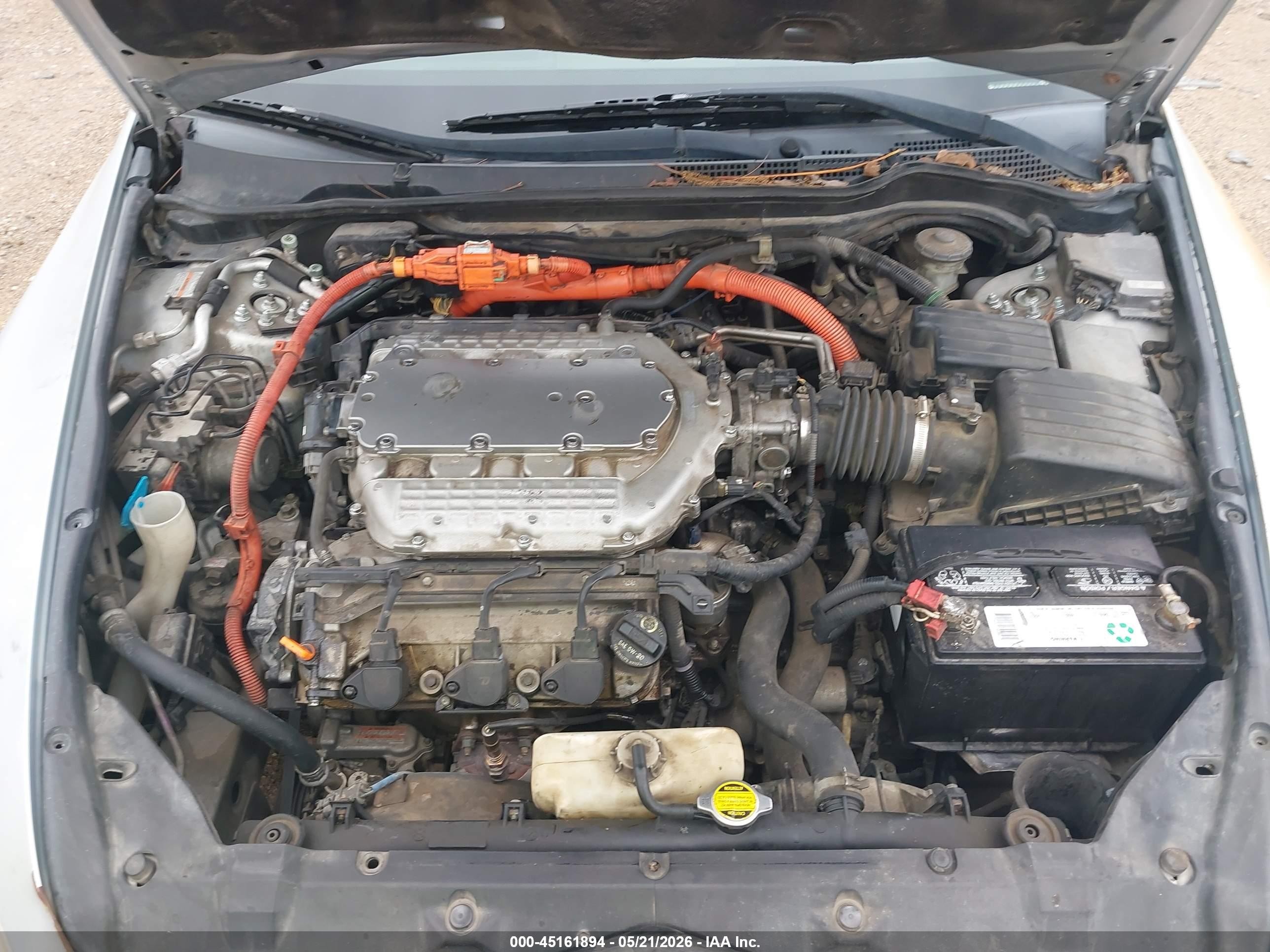 2005 Honda Accord Hybrid Ima Silver vin: JHMCN36475C018719