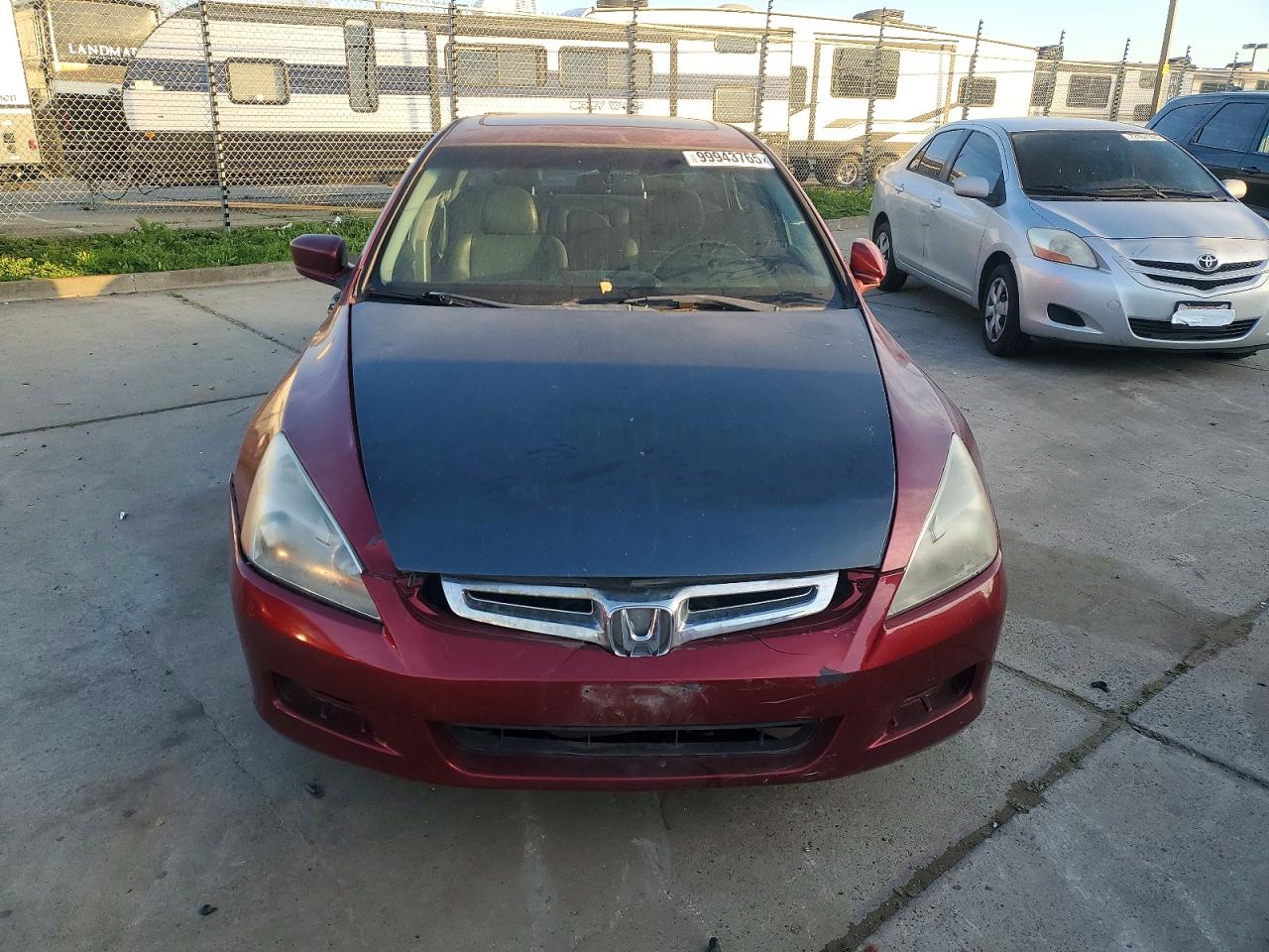 2007 Honda Accord Hybrid Red vin: JHMCN36477C002958