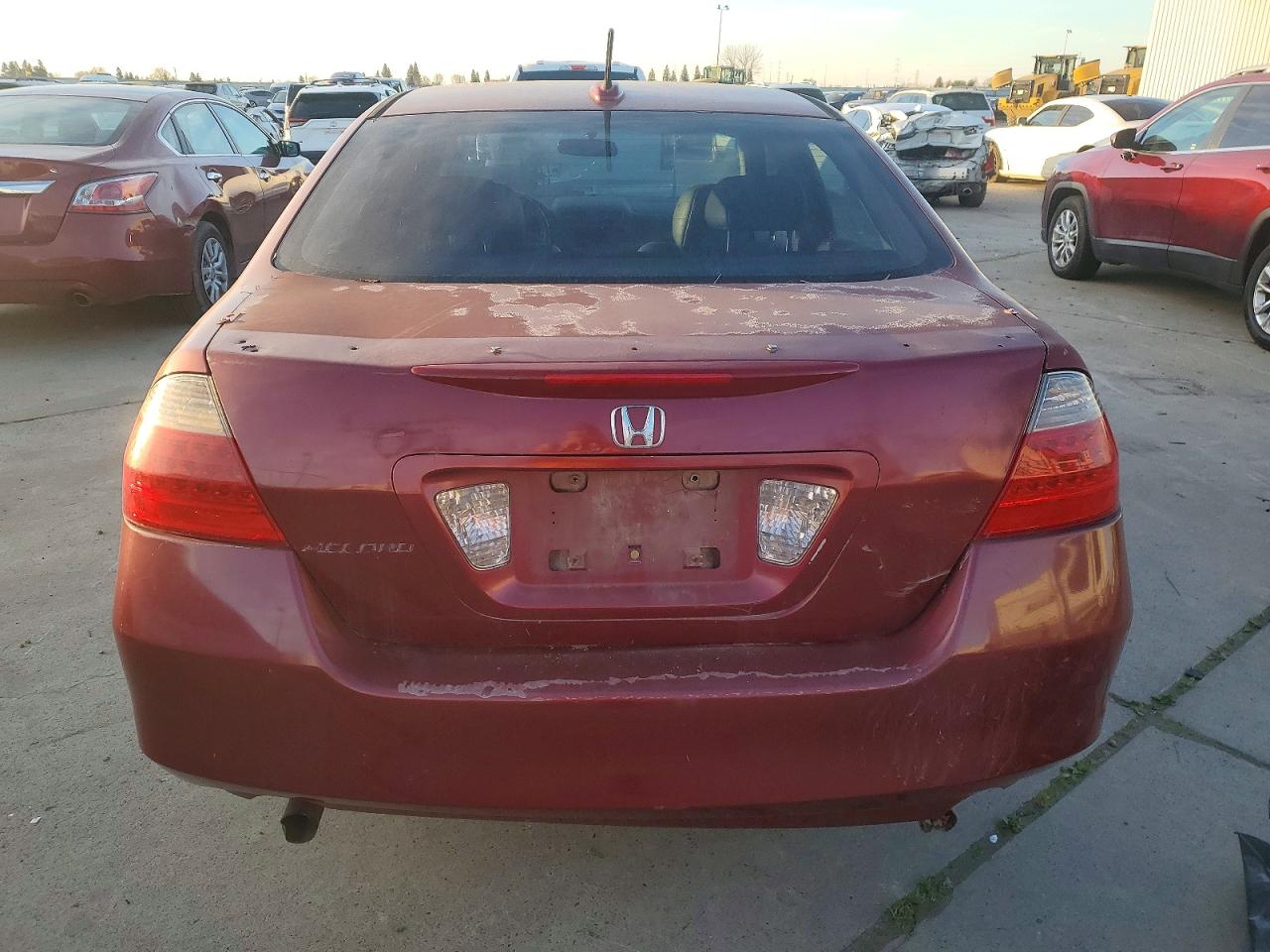 2007 Honda Accord Hybrid Red vin: JHMCN36477C002958