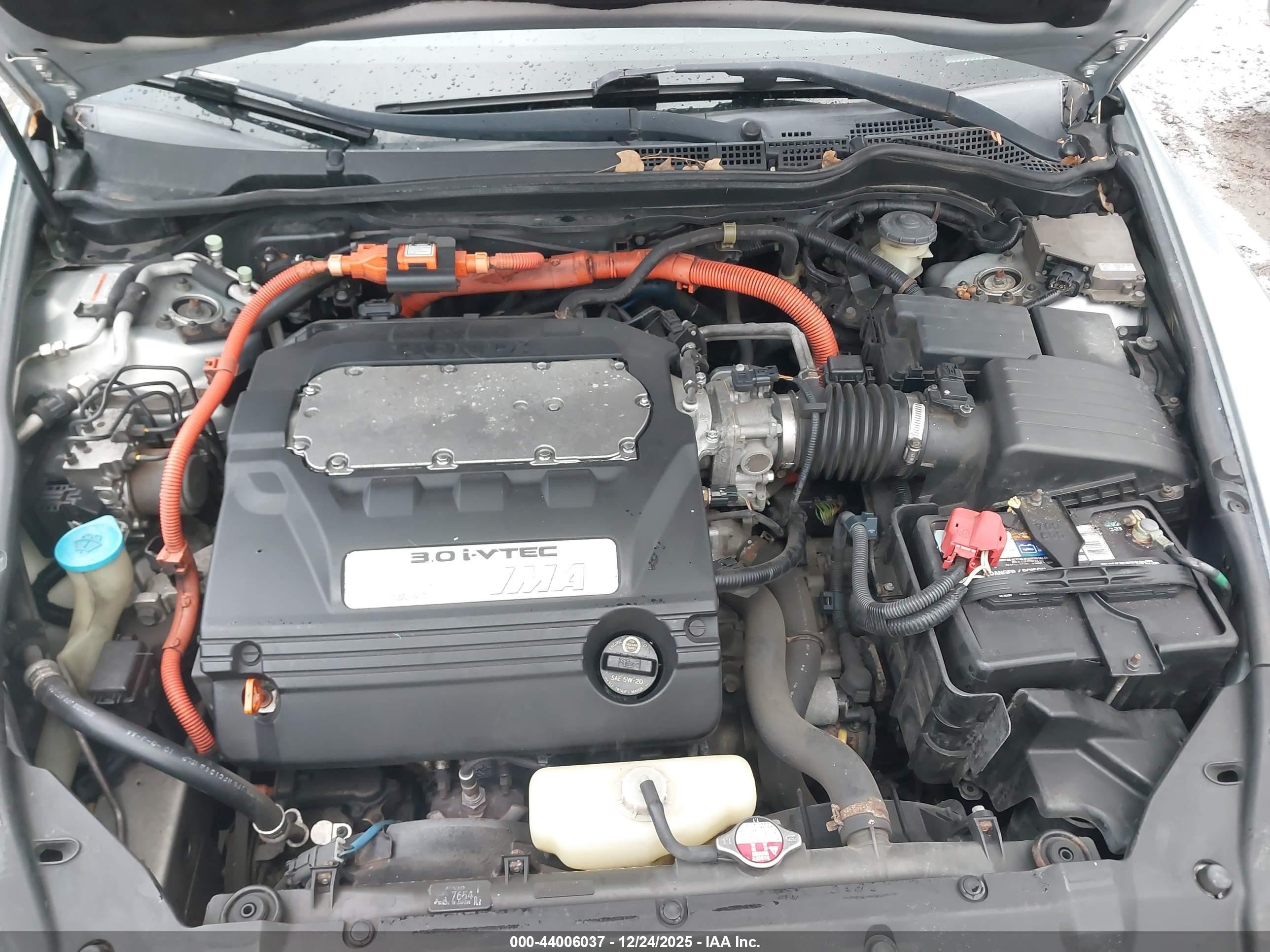 2007 Honda Accord Hybrid Silver vin: JHMCN36477C003124