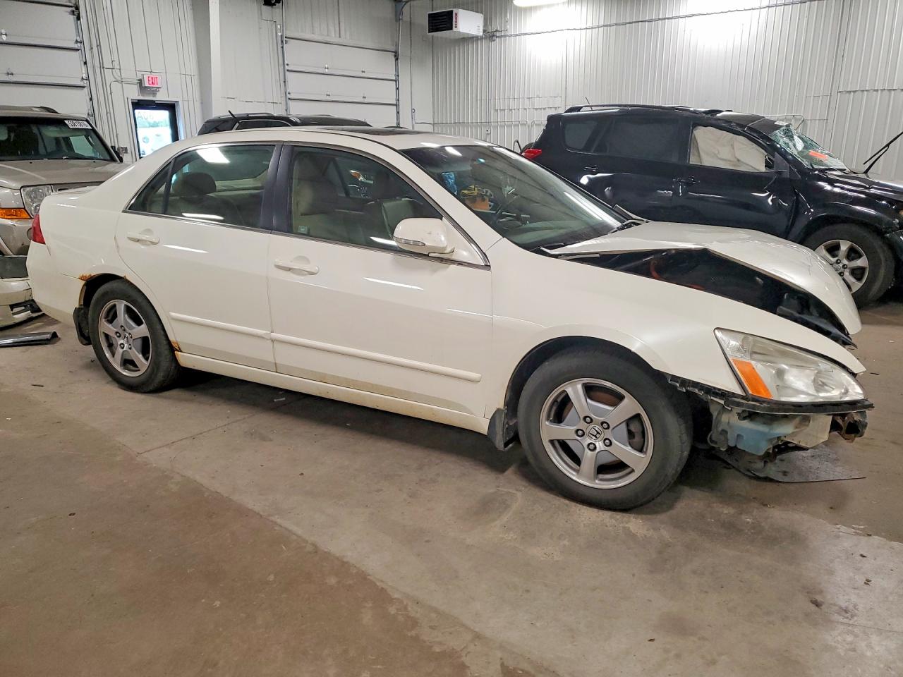 2007 Honda Accord Hybrid White vin: JHMCN36487C003746