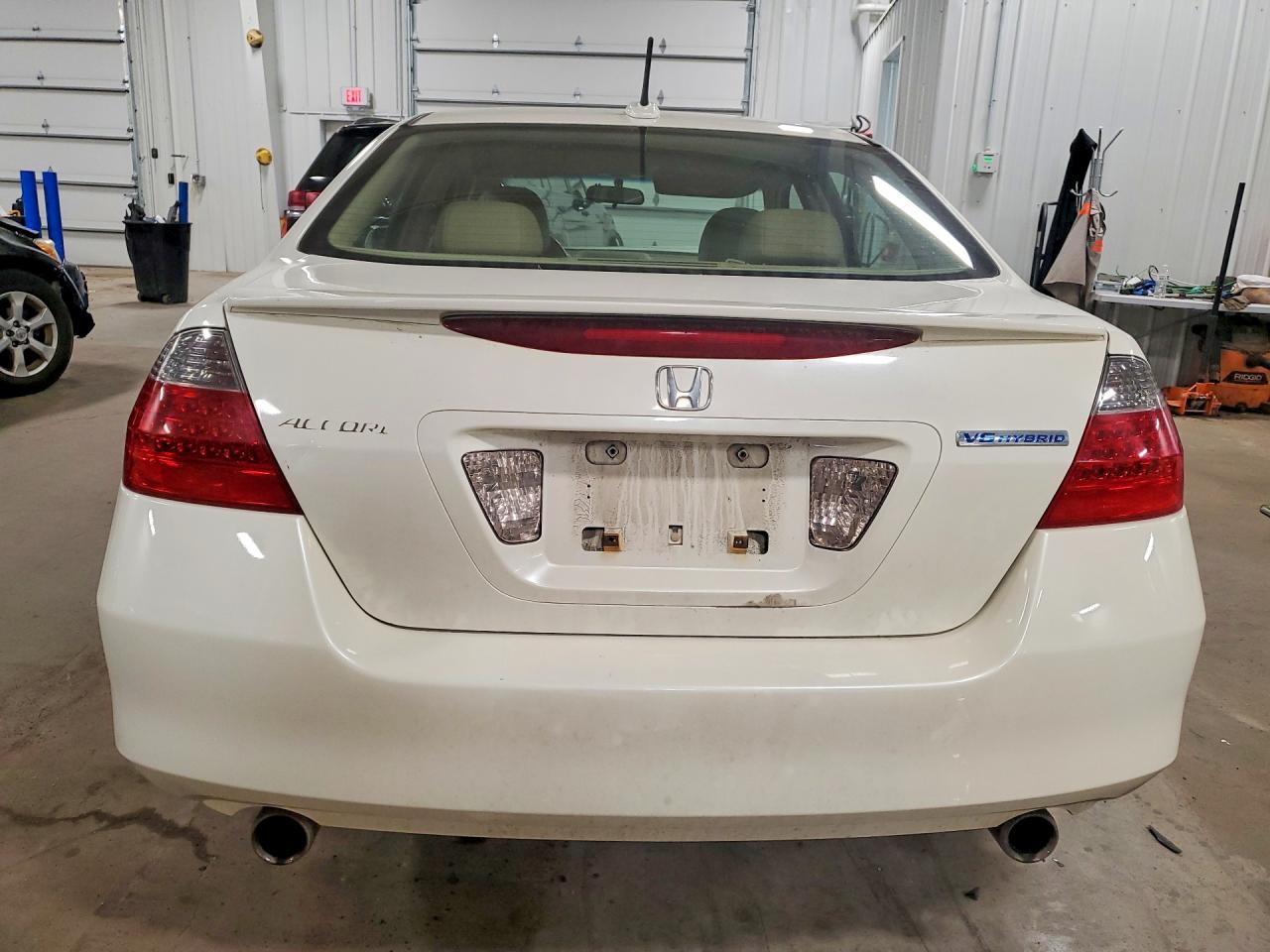 2007 Honda Accord Hybrid White vin: JHMCN36487C003746
