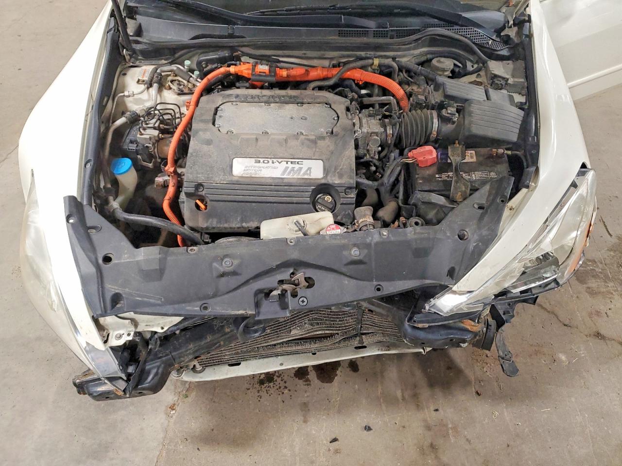 2007 Honda Accord Hybrid White vin: JHMCN36487C003746
