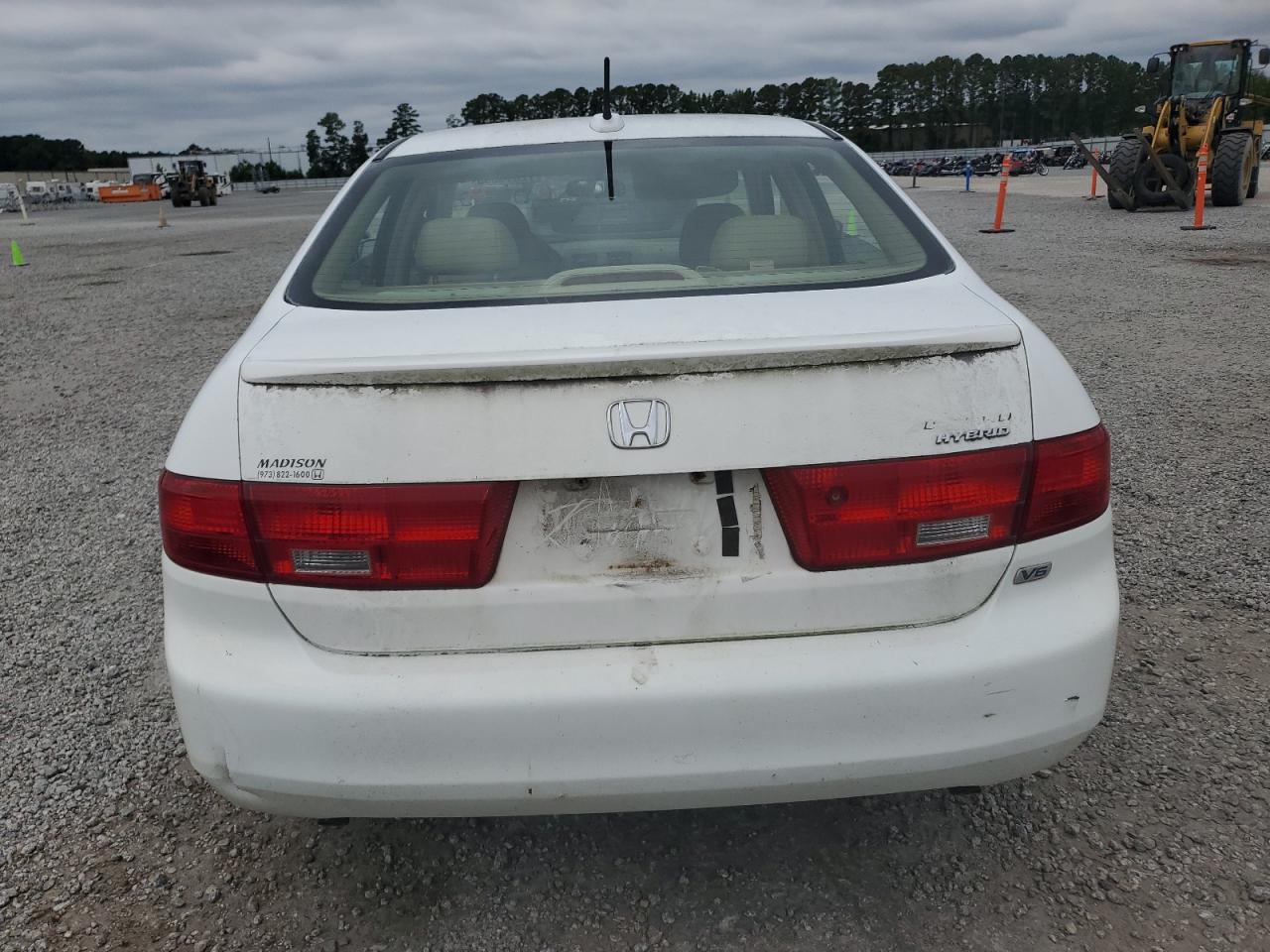 2005 Honda Accord Hybrid White vin: JHMCN36495C002604