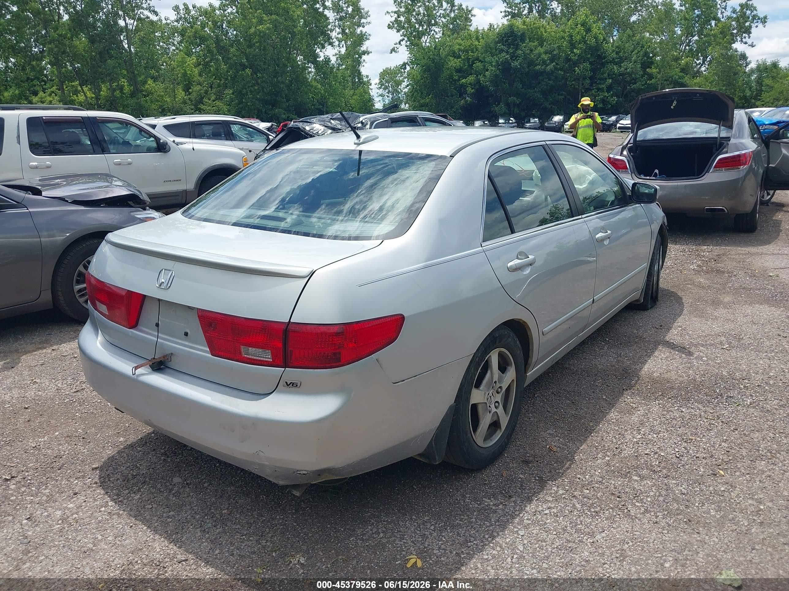 2005 Honda Accord Hybrid Ima Silver vin: JHMCN364X5C004331